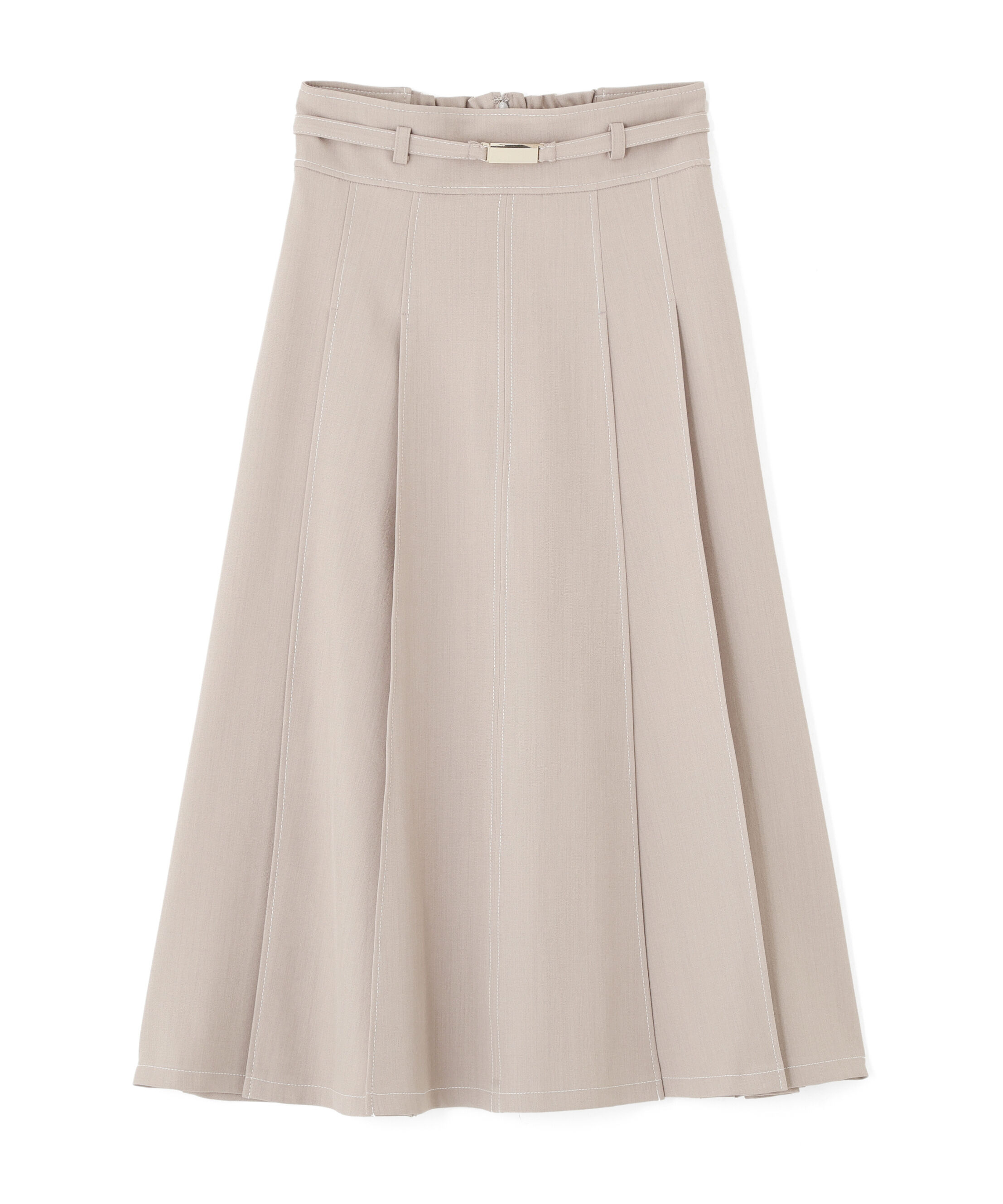  「＜セットアップ対応＞ベーシックツイルスカート」|スカート|ベージュ