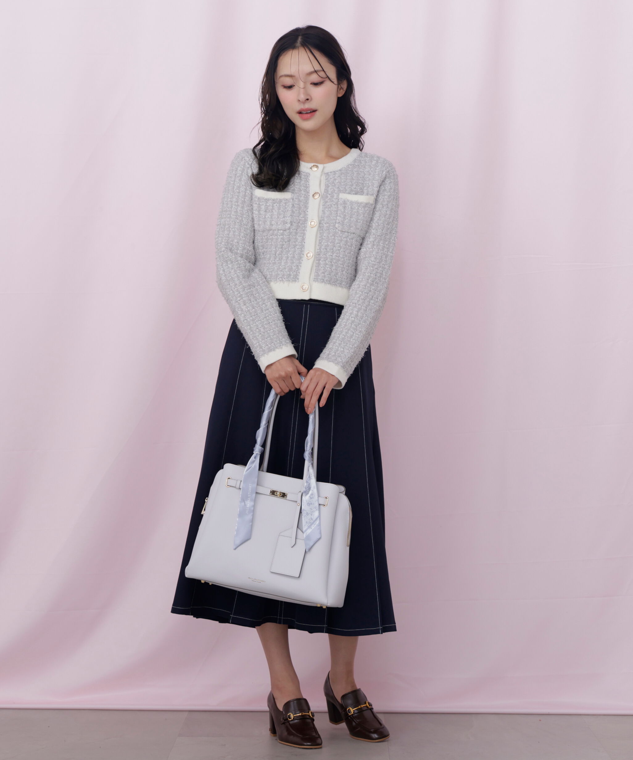  「＜セットアップ対応＞ベーシックツイルスカート」|スカート|