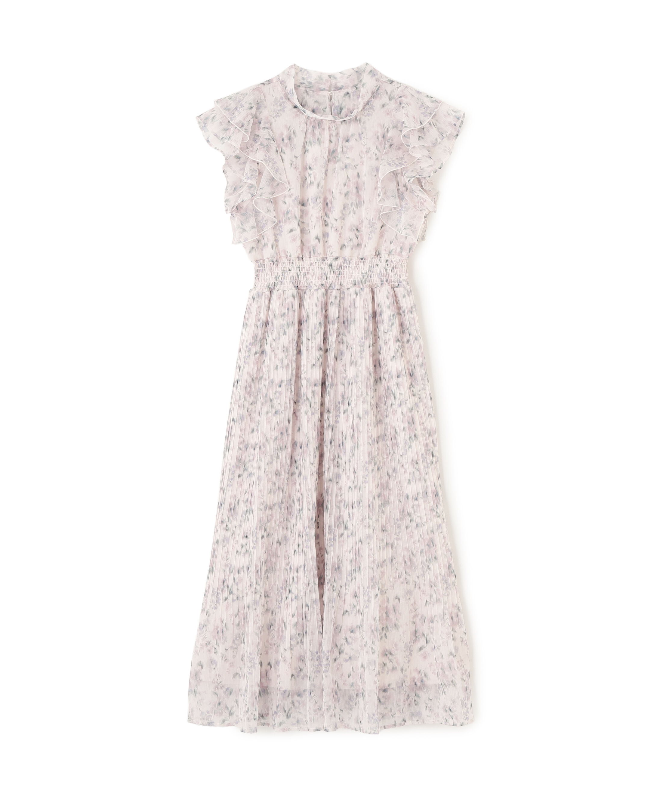  「ぼかしフラワープリントワンピース」|ワンピース|ピンク1