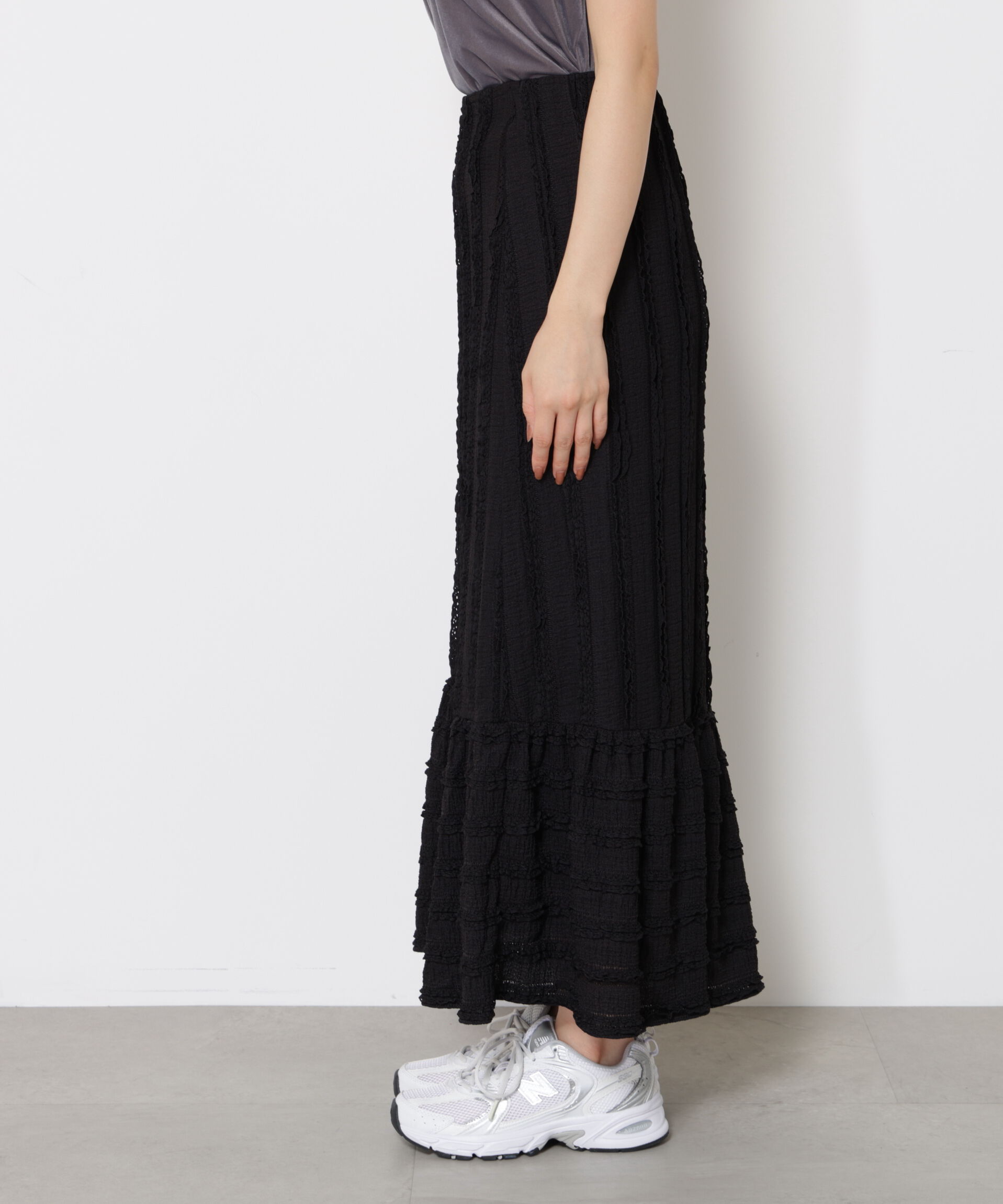 PROPORTION BODY DRESSING「カットレース切り替えスカート」|スカート|