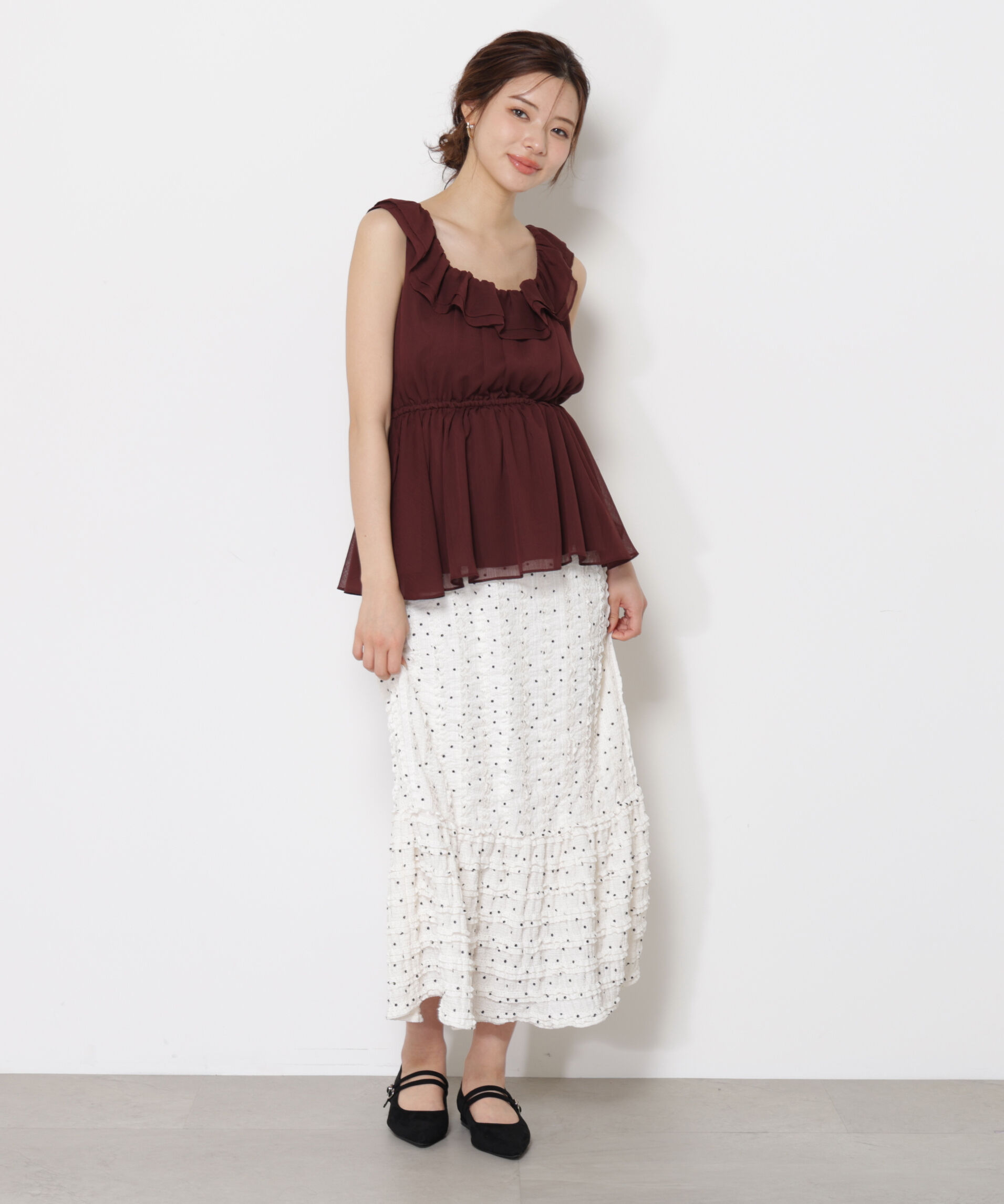 PROPORTION BODY DRESSING「カットレース切り替えスカート」|スカート|