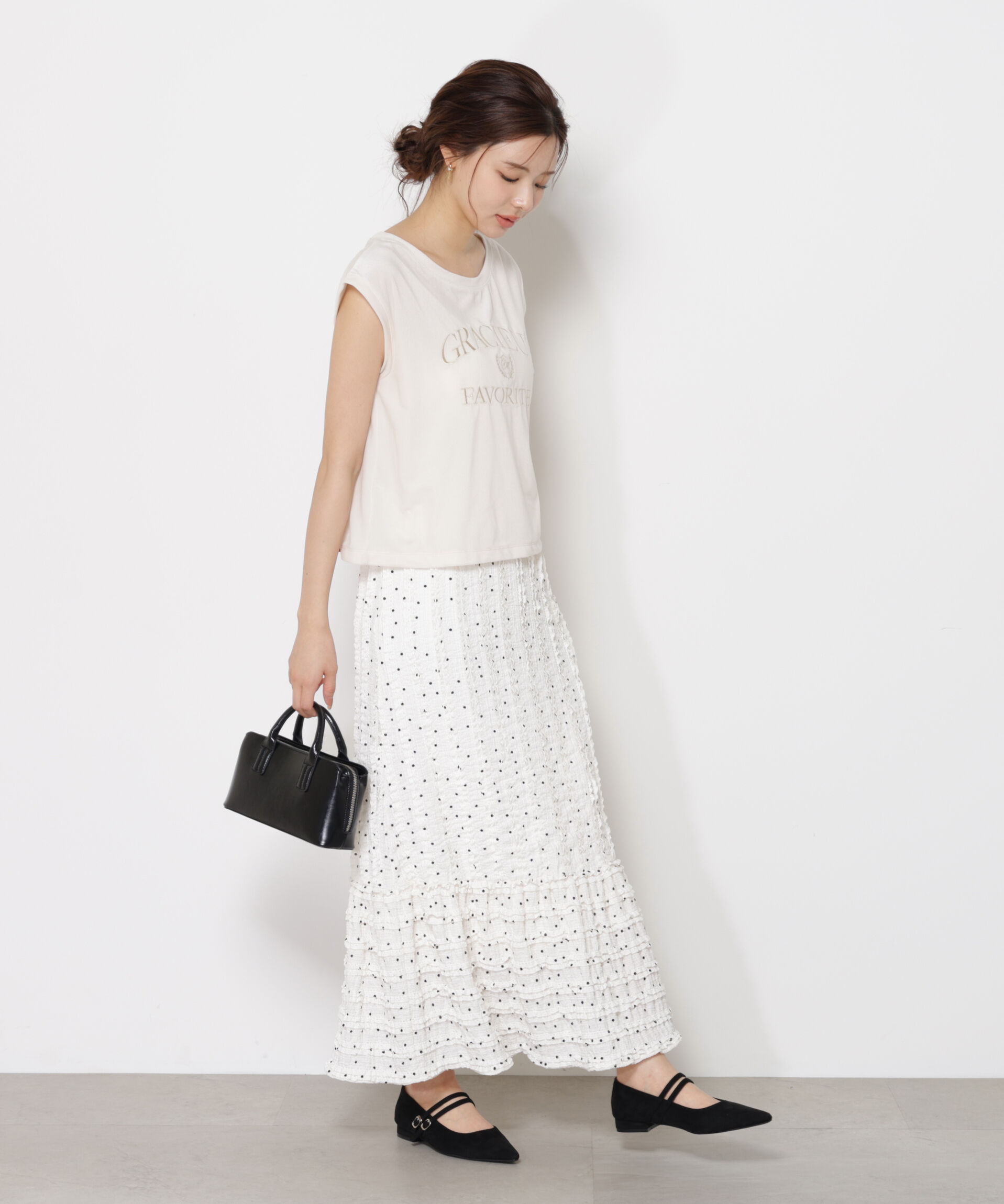 PROPORTION BODY DRESSING「カットレース切り替えスカート」|スカート|