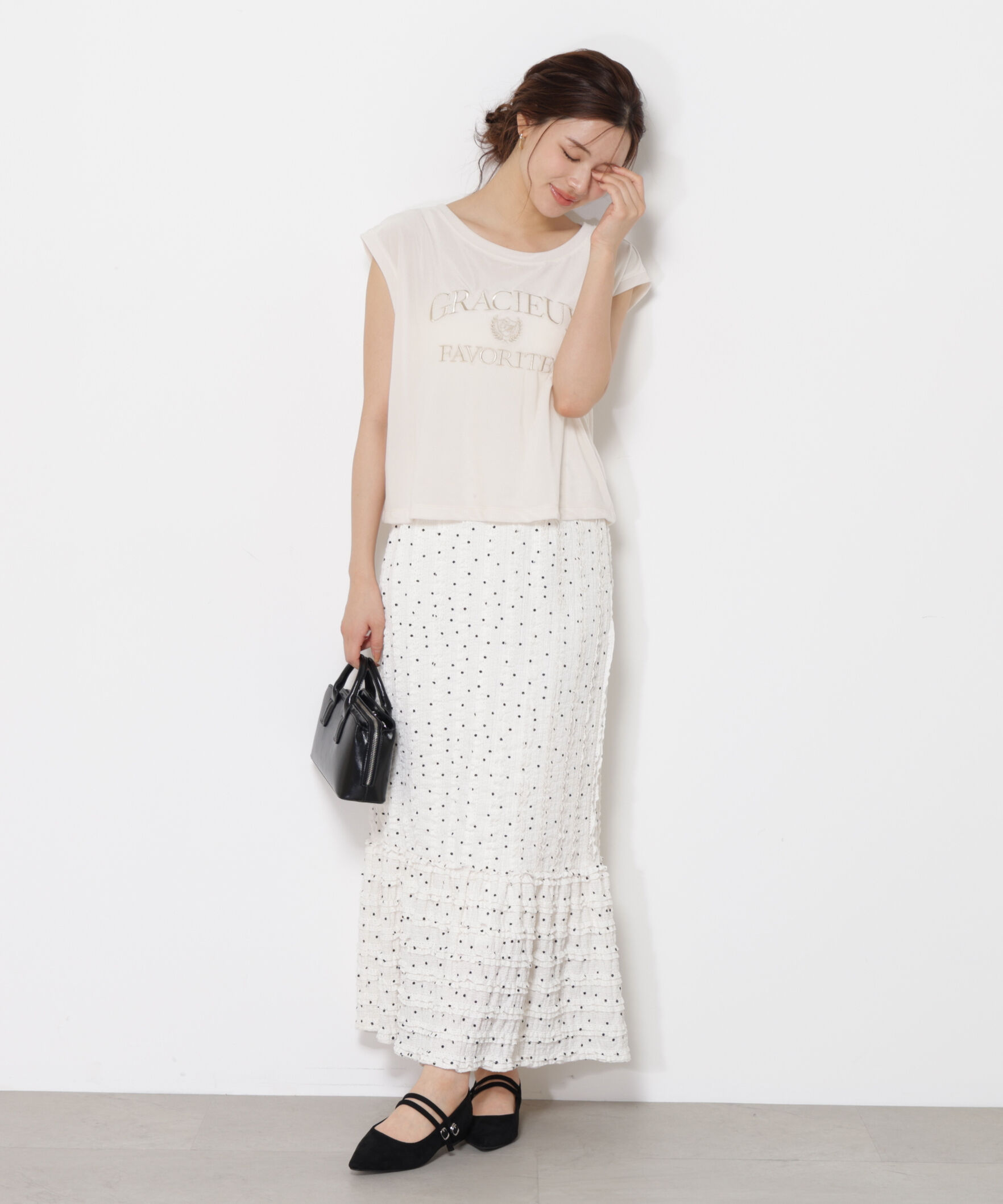 PROPORTION BODY DRESSING「カットレース切り替えスカート」|スカート|