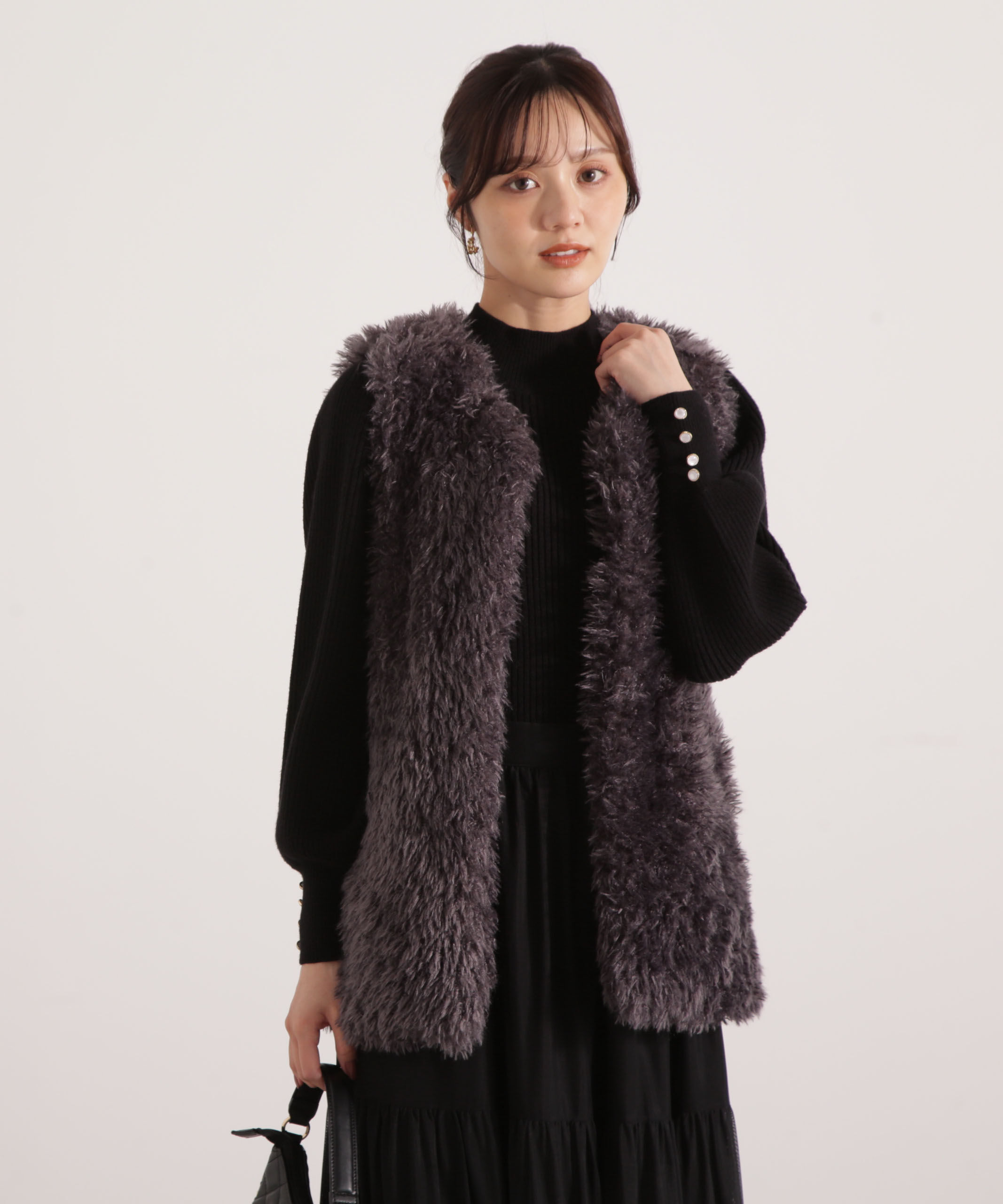 PROPORTION BODY DRESSING「フェイクファージレ 25AW」|ブルゾン・スタジャン|