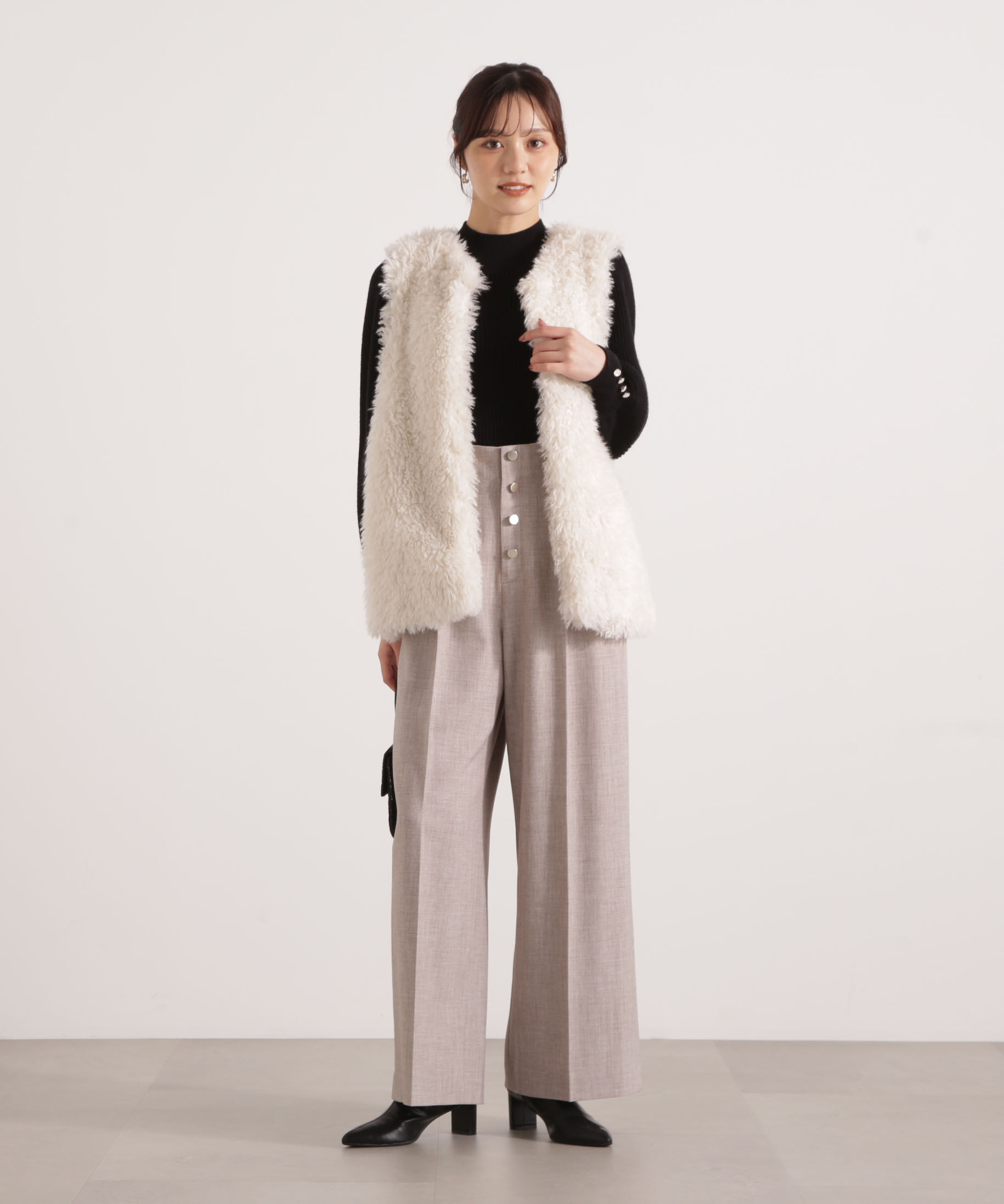 PROPORTION BODY DRESSING「フェイクファージレ 25AW」|ブルゾン・スタジャン|