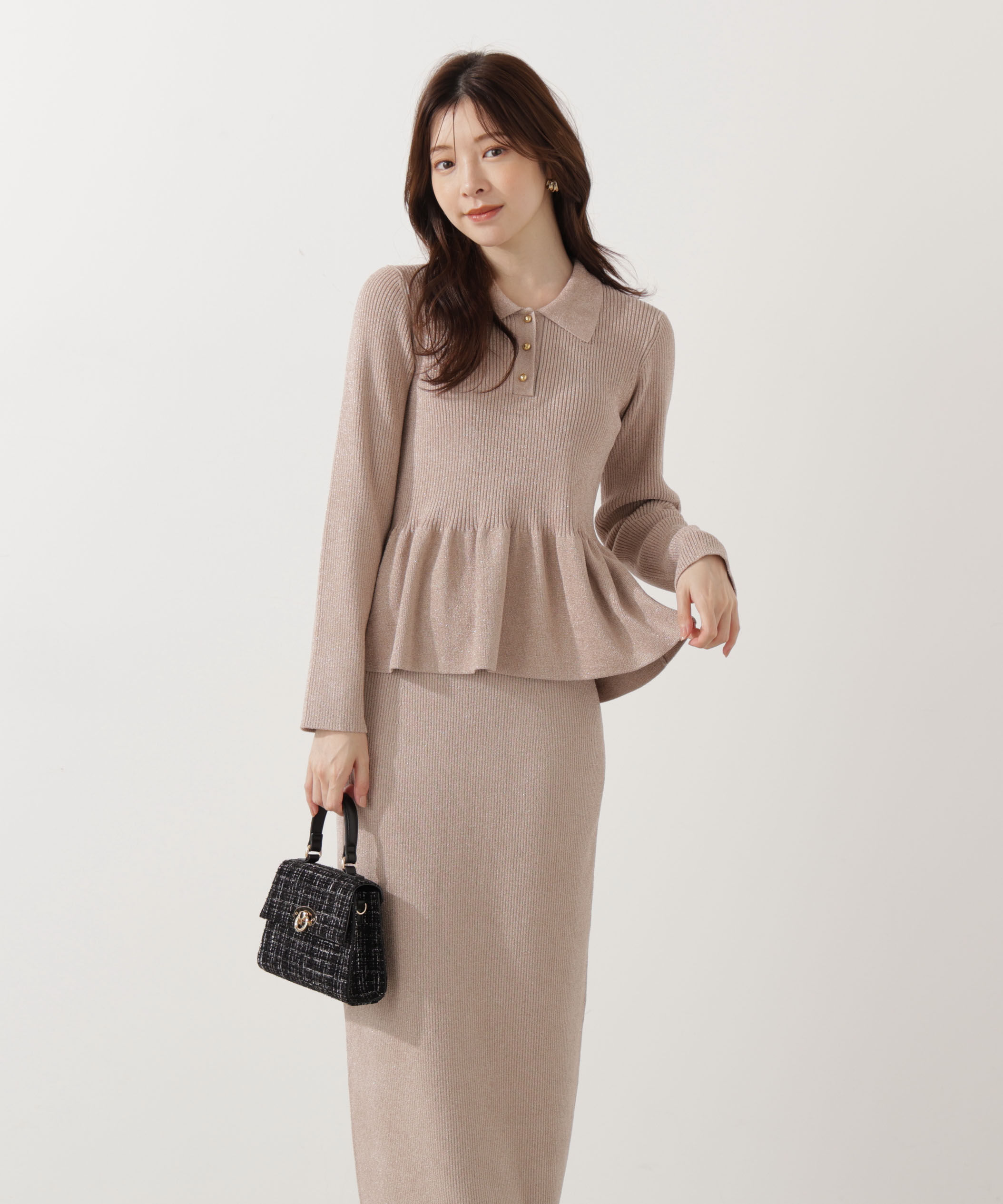 PROPORTION BODY DRESSING「ポロペプラムSETUP」|ワンピース|