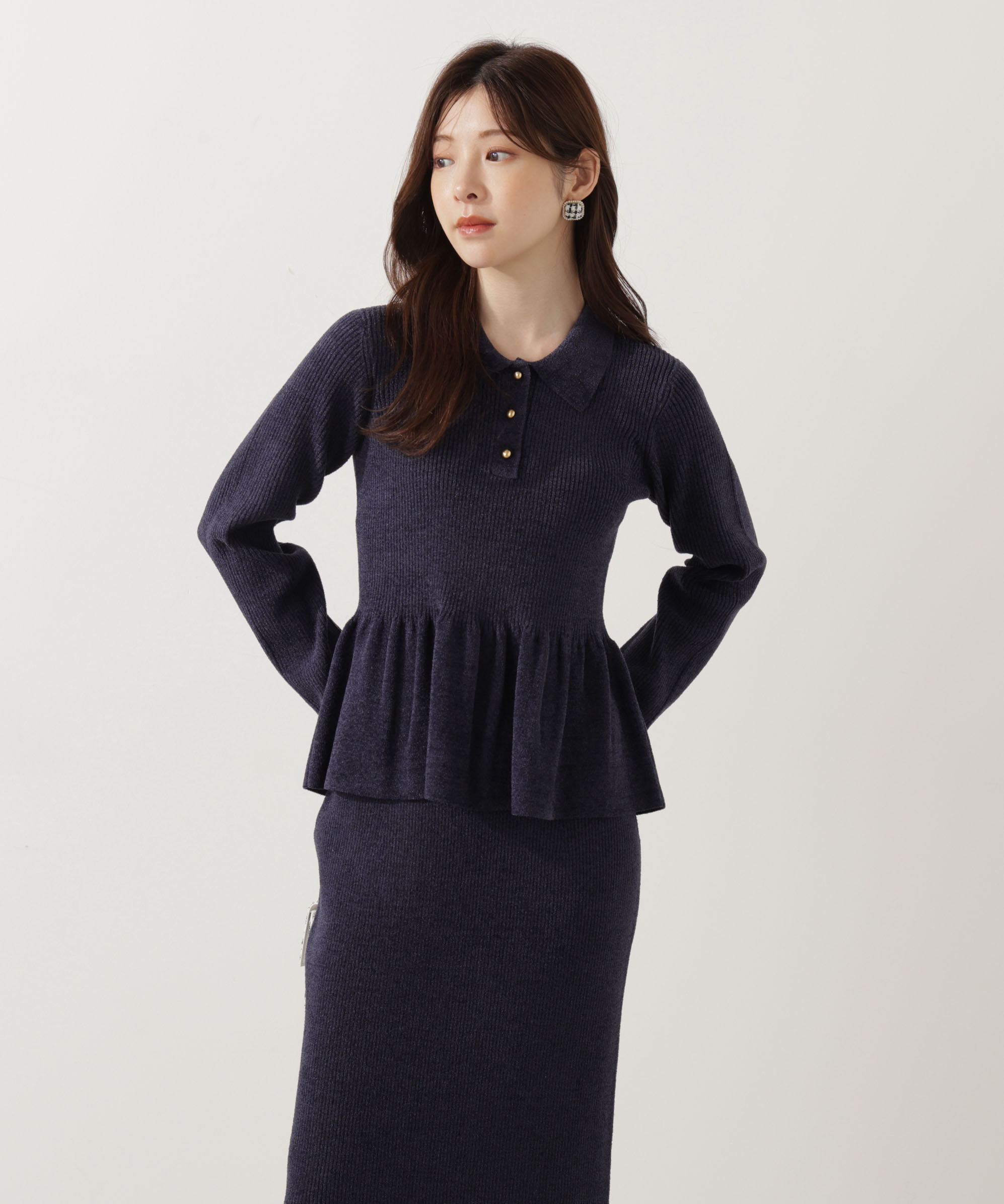 PROPORTION BODY DRESSING「ポロペプラムSETUP」|ワンピース|