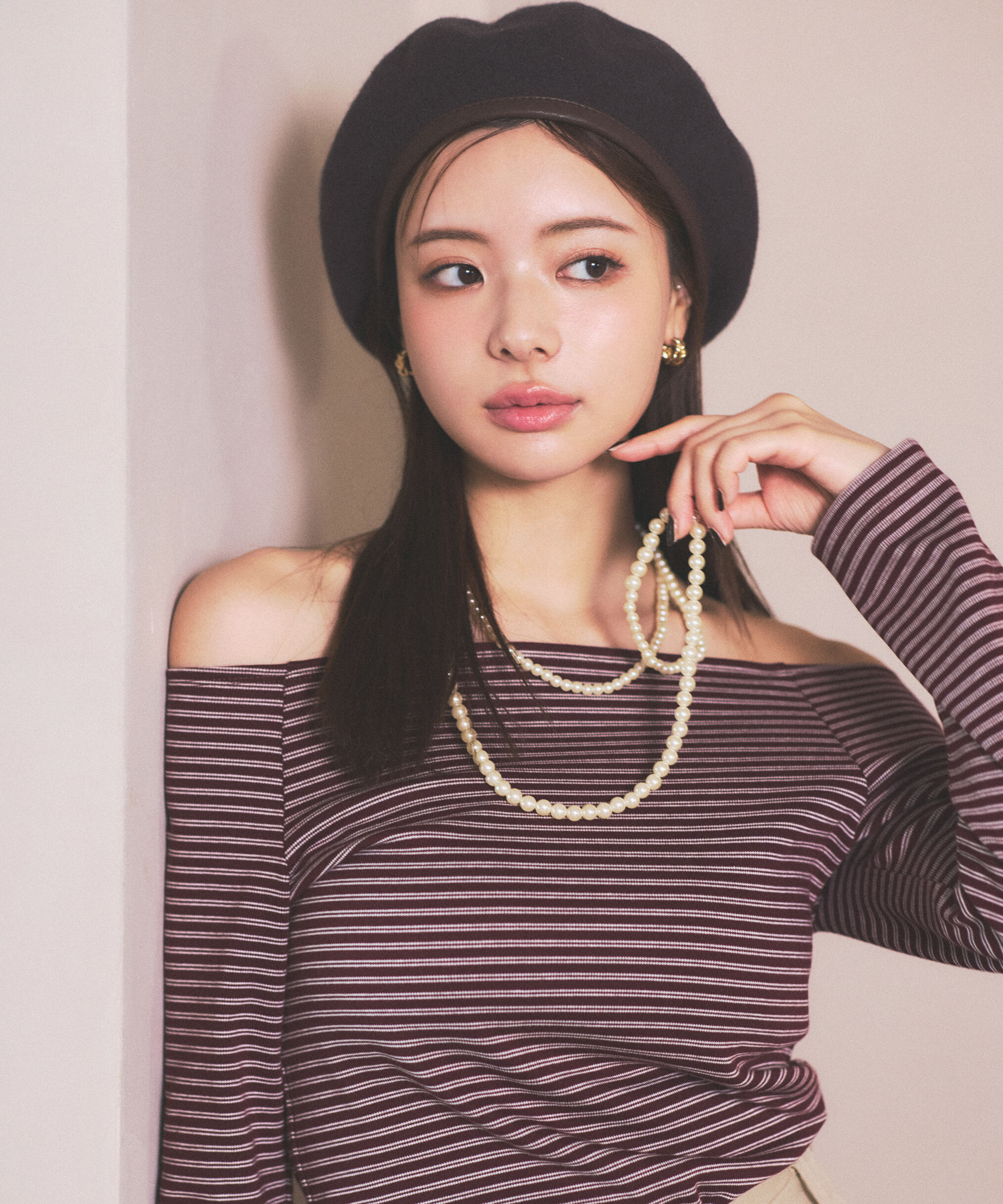 PROPORTION BODY DRESSING「＜ハンドウォッシャブル＞オフショルカットソー」|Tシャツ・カットソー|