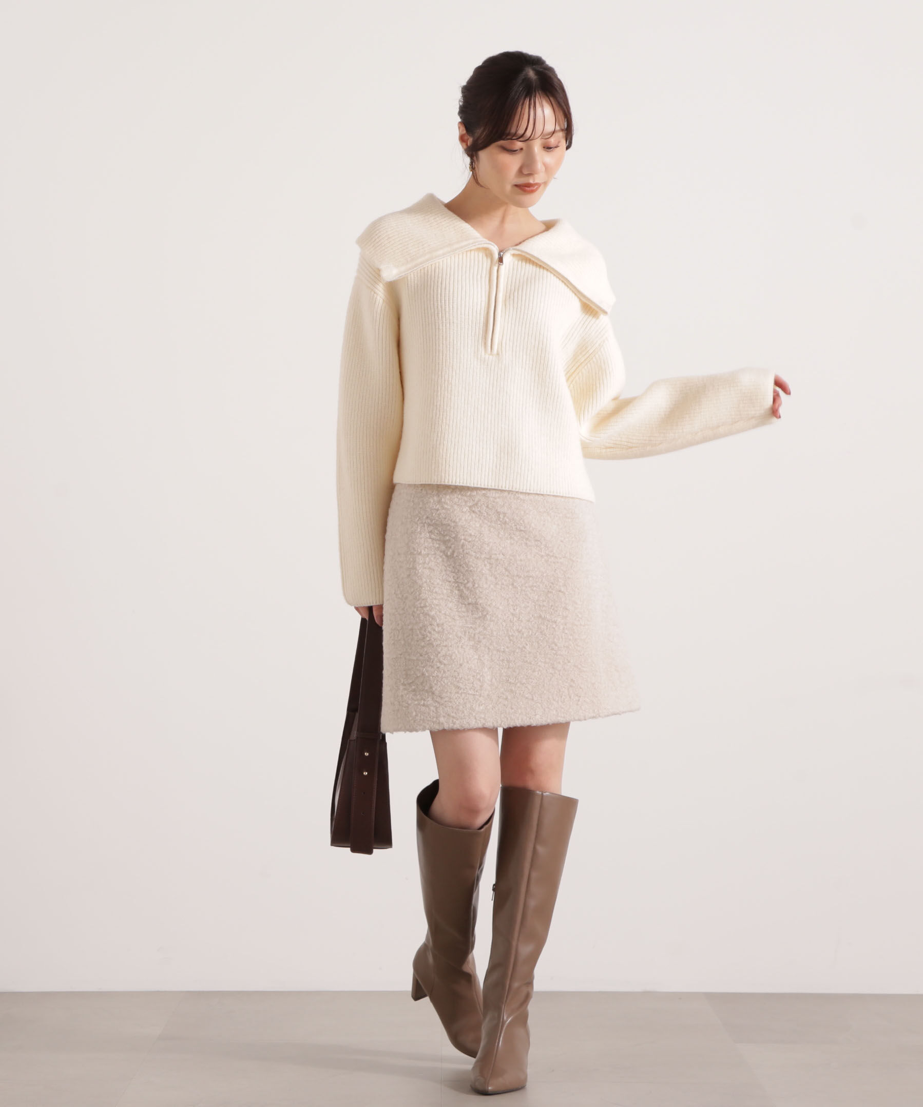 PROPORTION BODY DRESSING「シャギーミニスカート 25AW」|スカート|