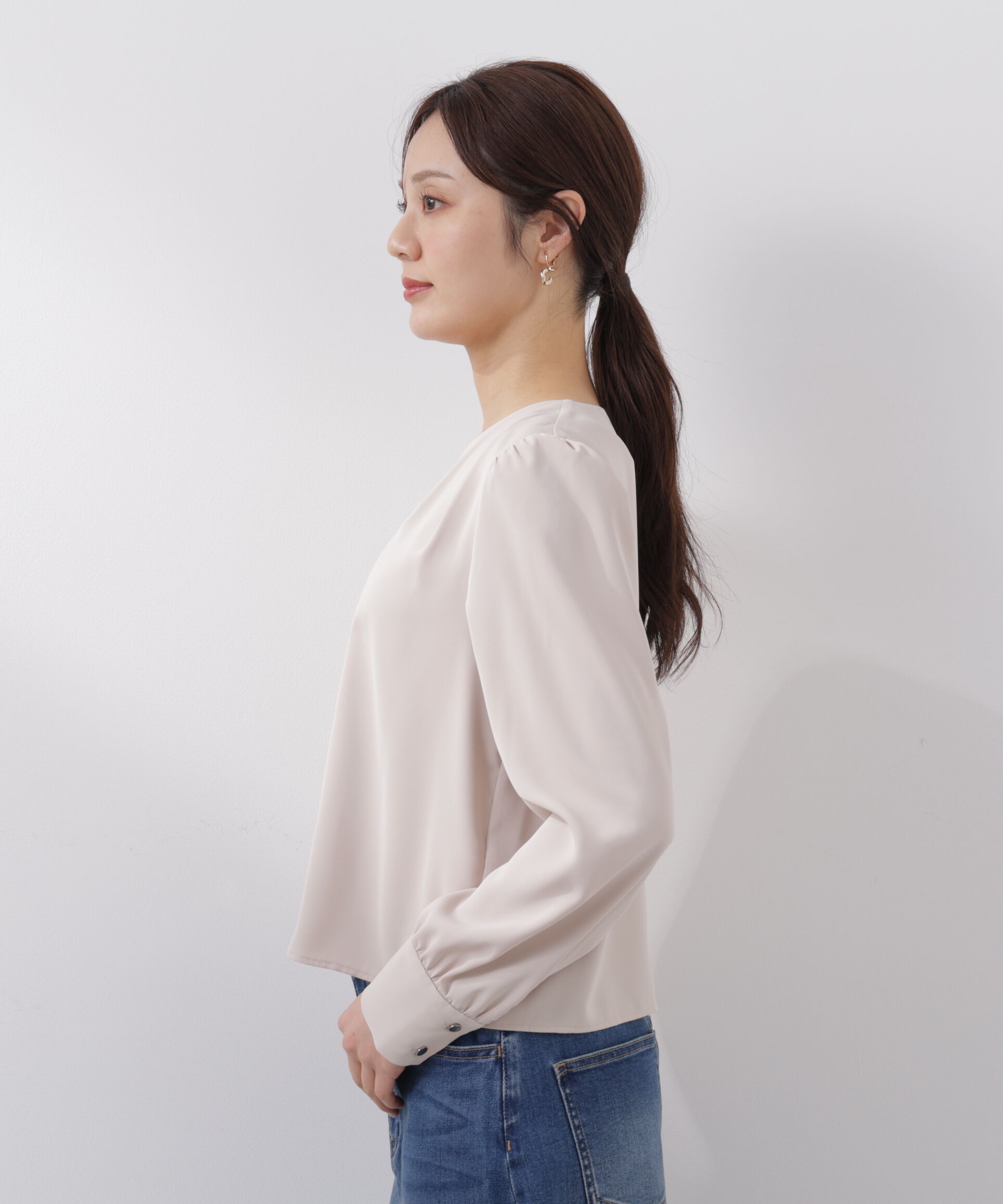 PROPORTION BODY DRESSING「キラ釦タックブラウス　26SS」|シャツ・ブラウス|