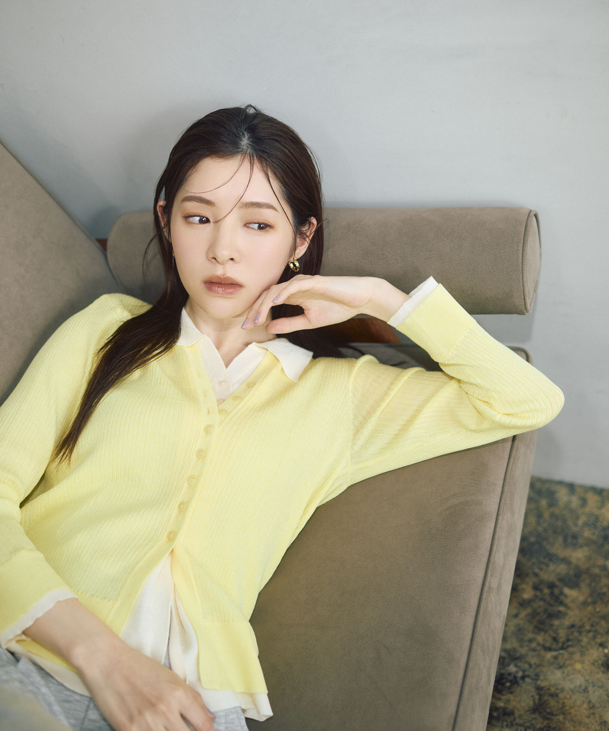 PROPORTION BODY DRESSING「＜今村朱里さんコラボ＞レイヤード風リブニット」|ニット・セーター|