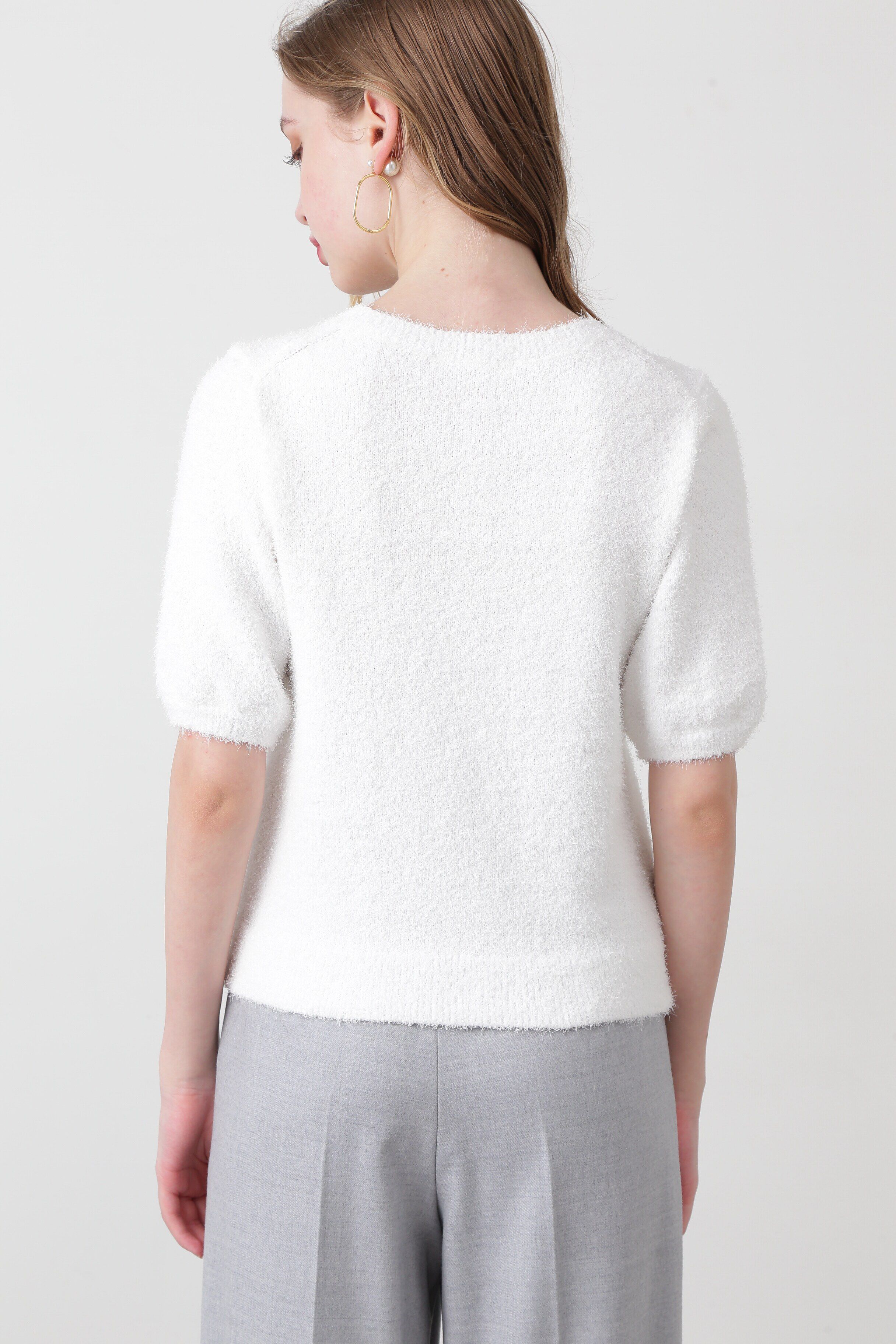  「◆フェザーヤーンニットプルオーバー」|ニット・セーター|