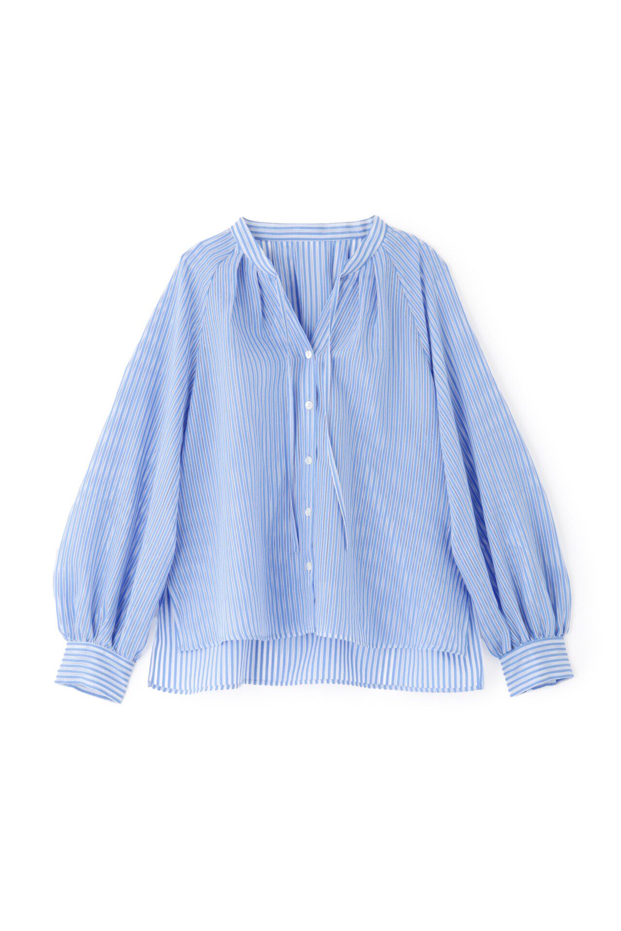  「◆シアーストライプギャザーブラウス」|シャツ・ブラウス|