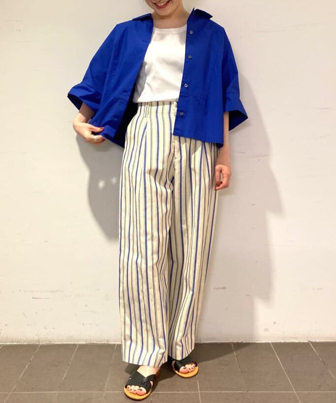  「◆綿麻ストライプパンツ」|その他|