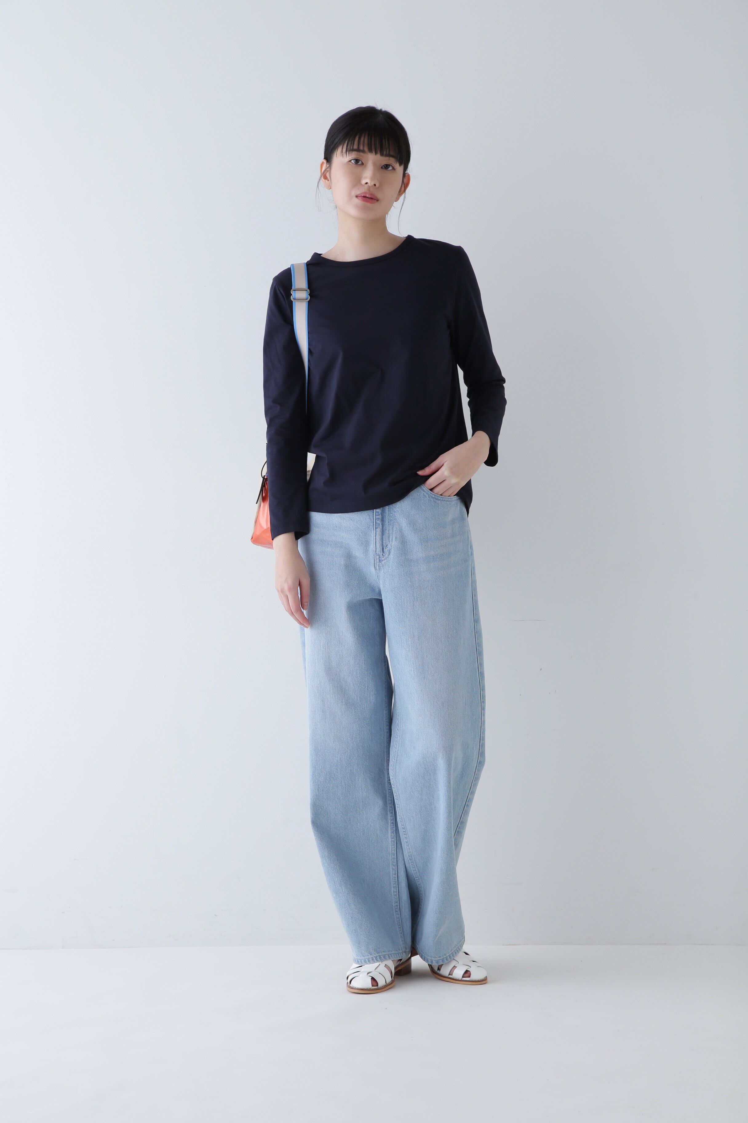  「オーガニック綿天竺長袖Ｔシャツ」|Tシャツ・カットソー|