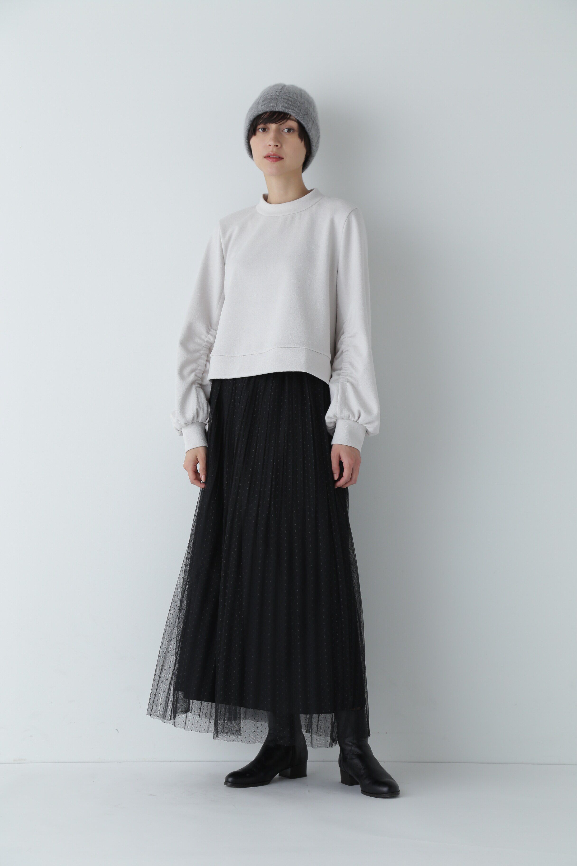  「スクエアドットチュールスカート」|スカート|