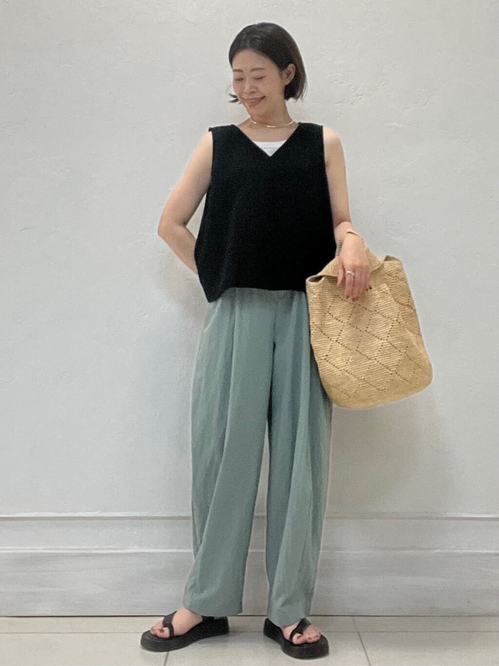  「◆リップルノースリーブプルオーバー」|Tシャツ・カットソー|