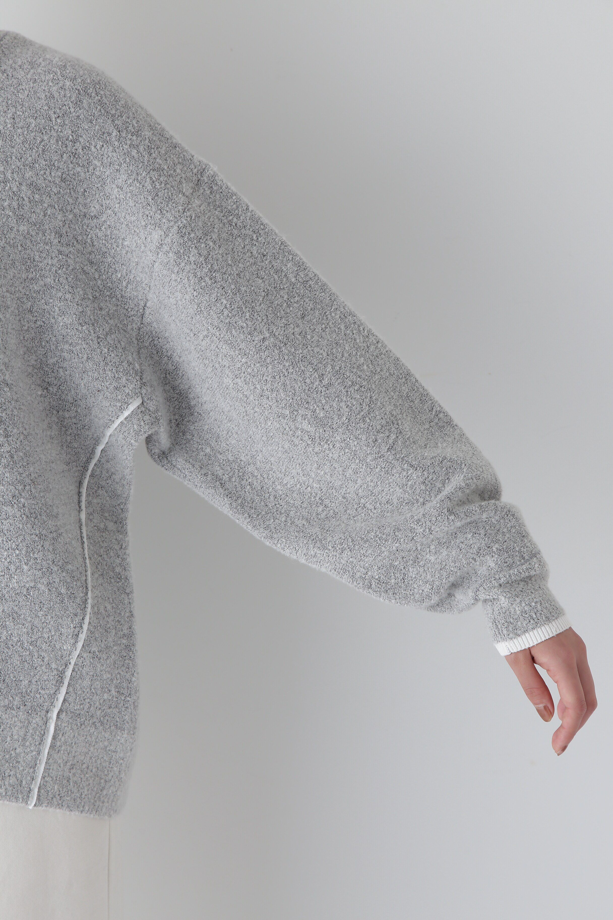  「◆接結ブークレボリュームプルオーバー」|ニット・セーター|