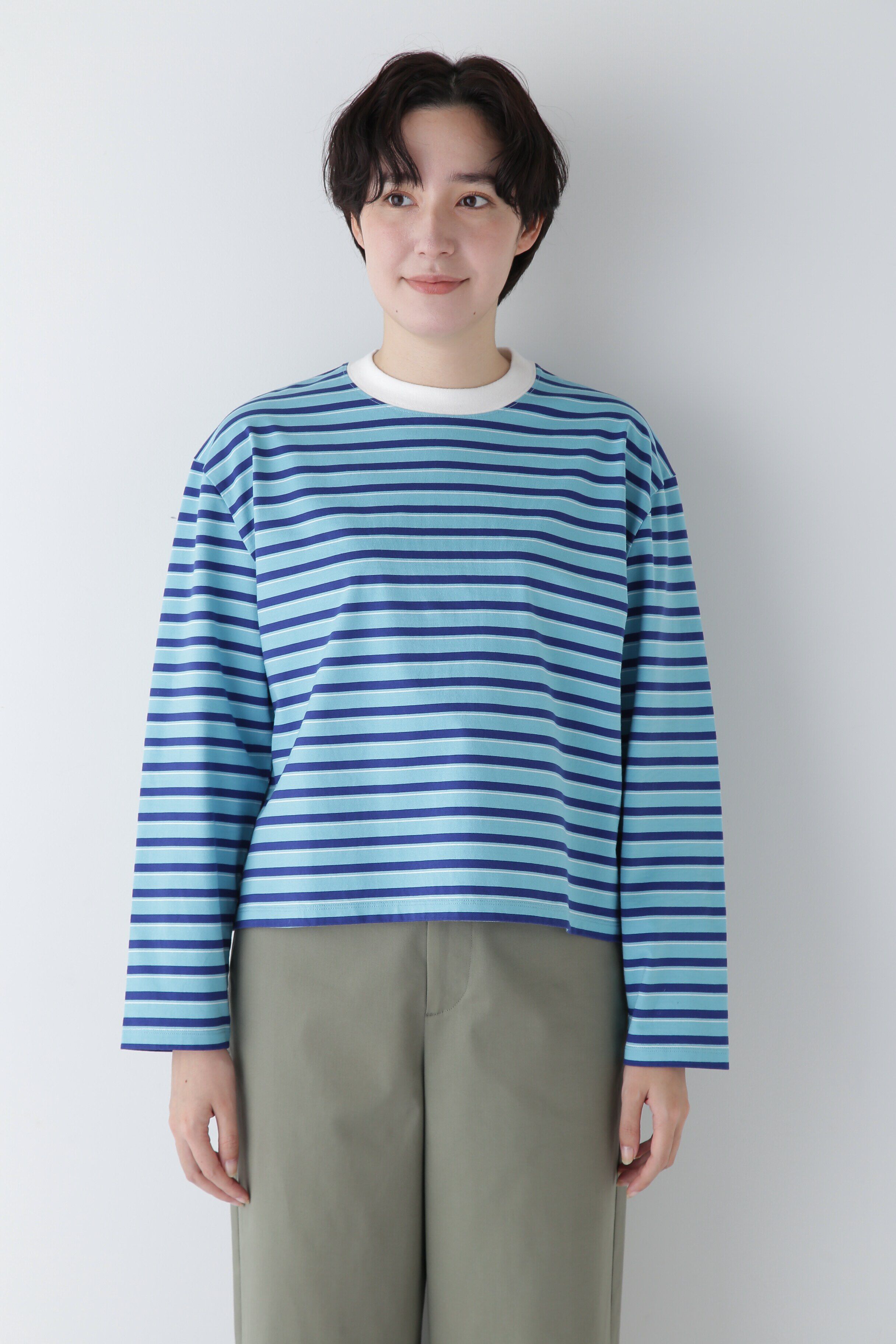  「◆ボーダーボックスＴシャツ」|Tシャツ・カットソー|