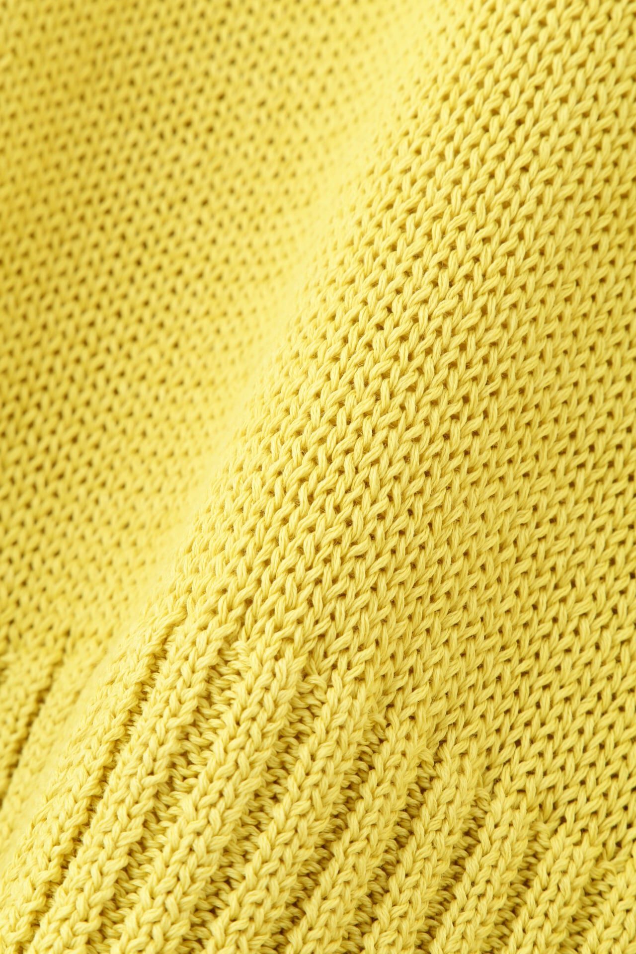  「◆【ウォッシャブル】ギマコットン編地コンビプルオーバー」|ニット・セーター|