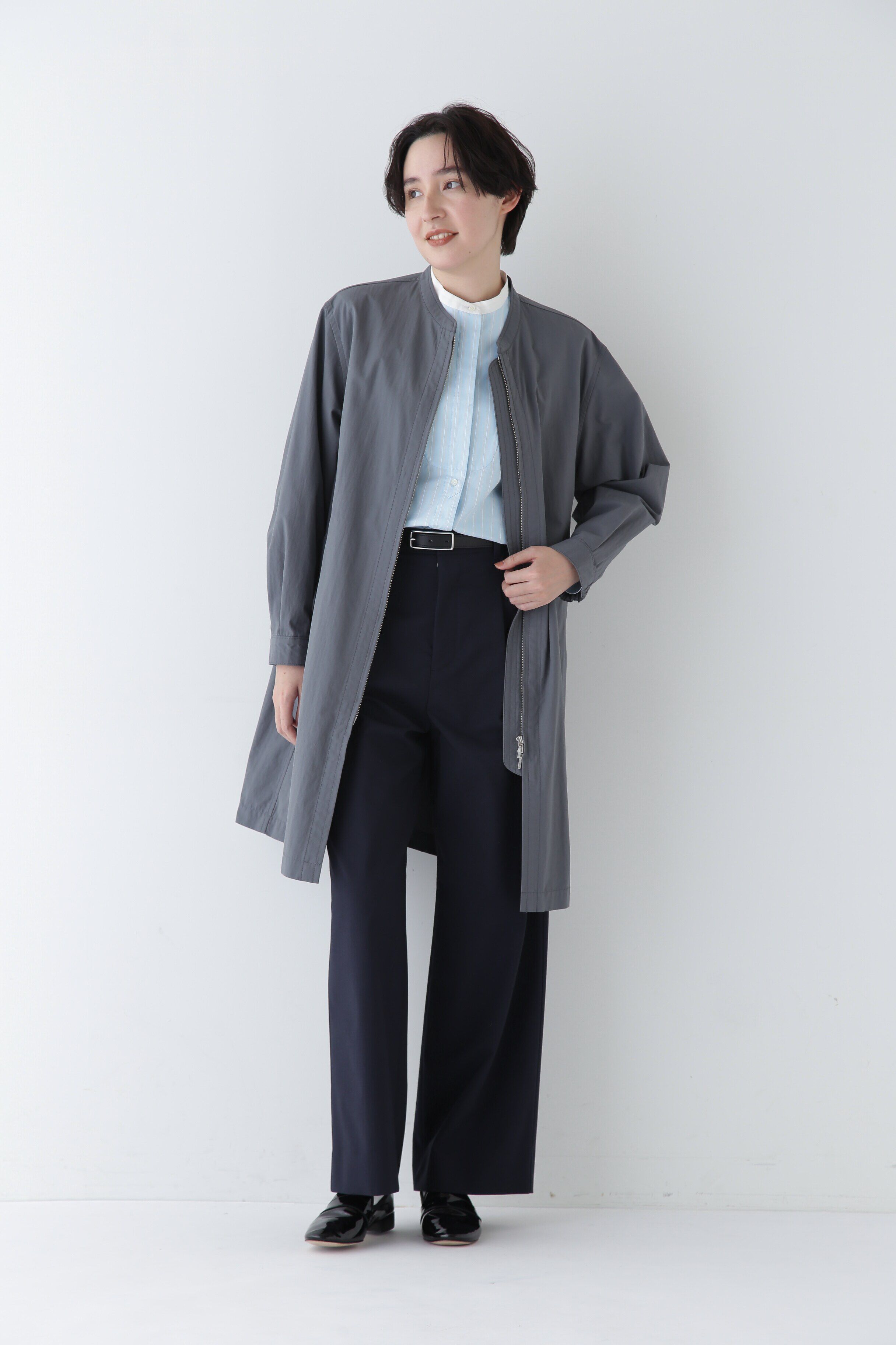  「◆コットンナイロンダンプスタンドカラーコート」|その他|