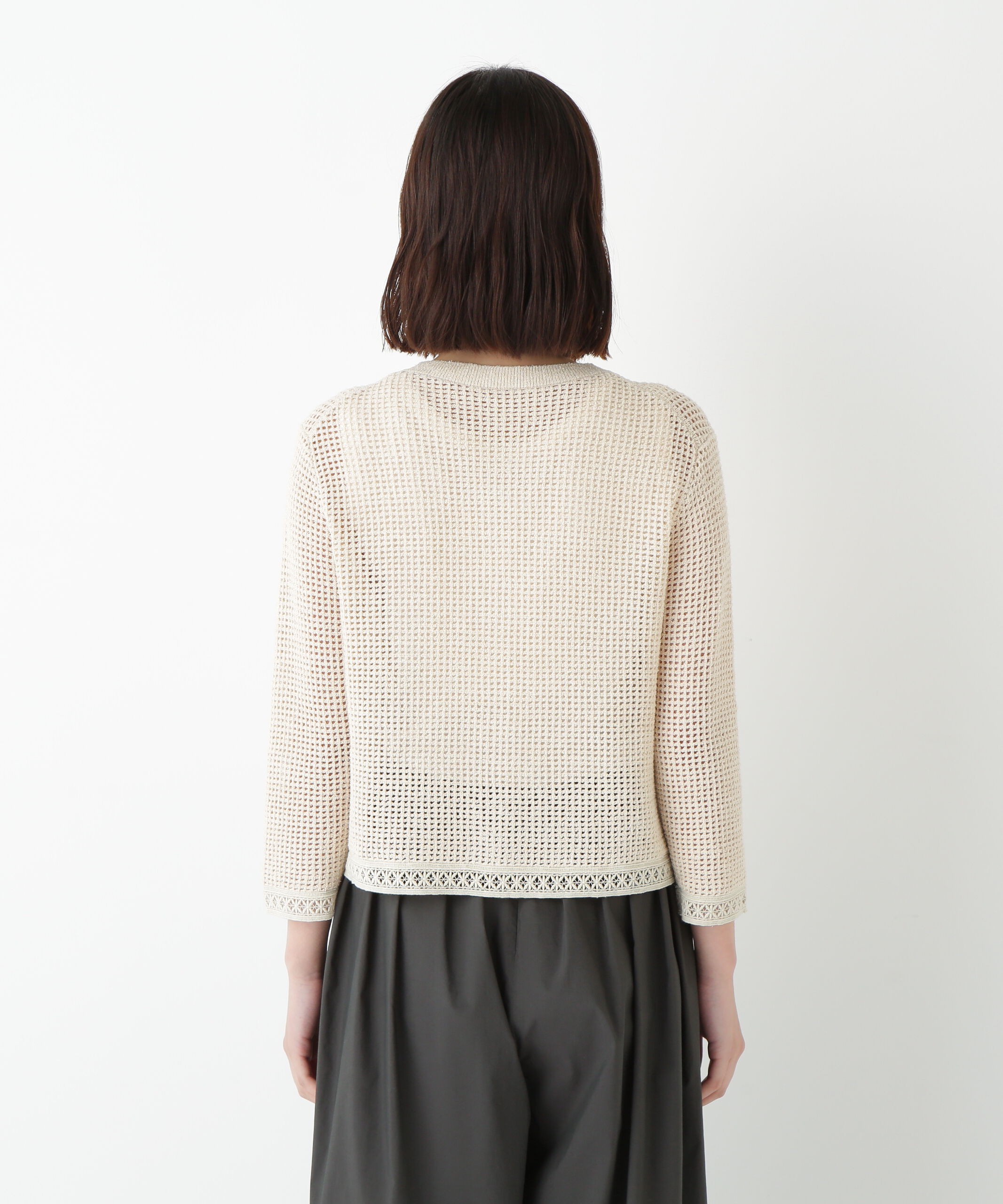  「◆透かしブークレニットカーディガン」|ニット・セーター|