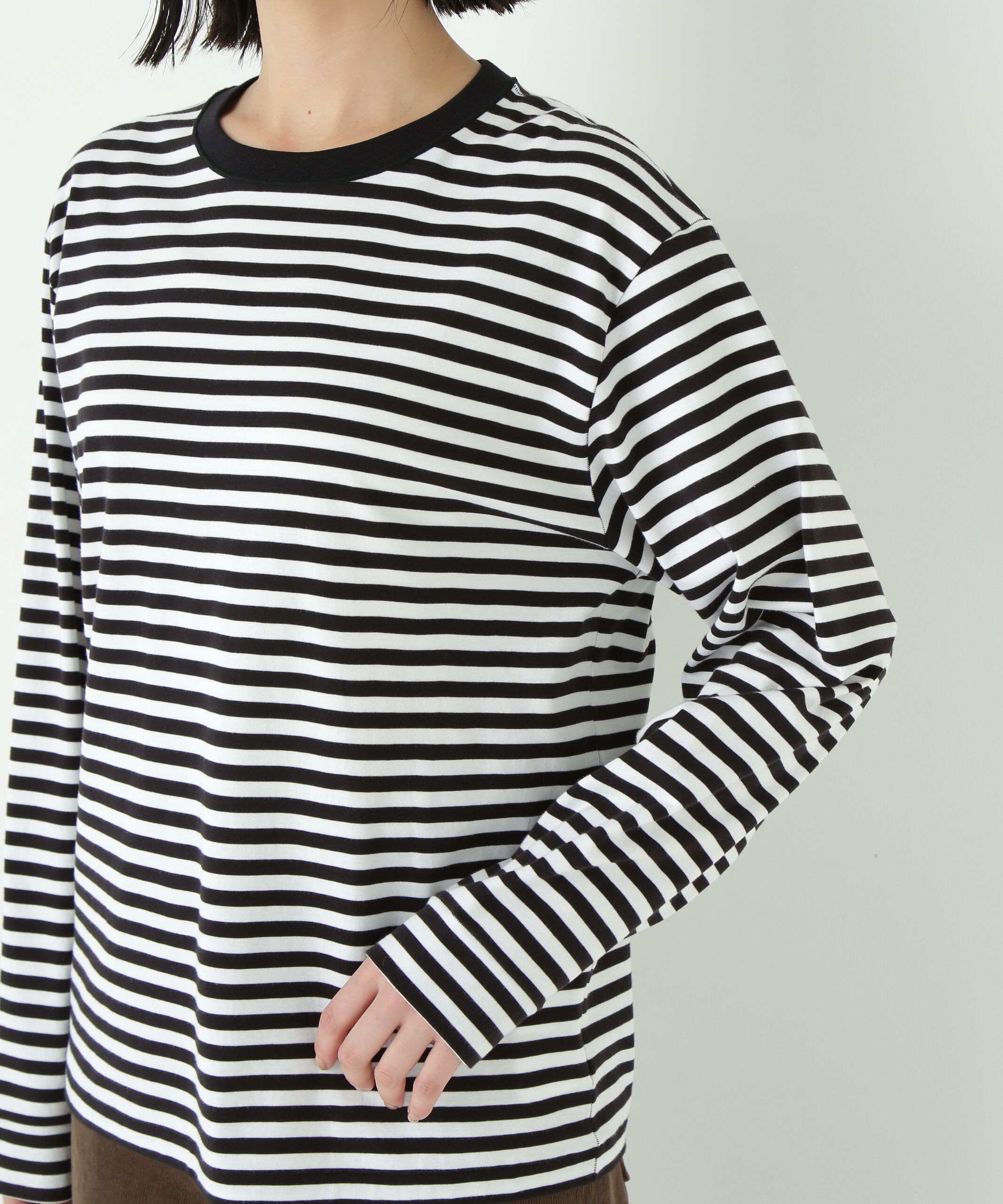  「◆ゼロロックコットンスムースボーダーカットソー」|Tシャツ・カットソー|