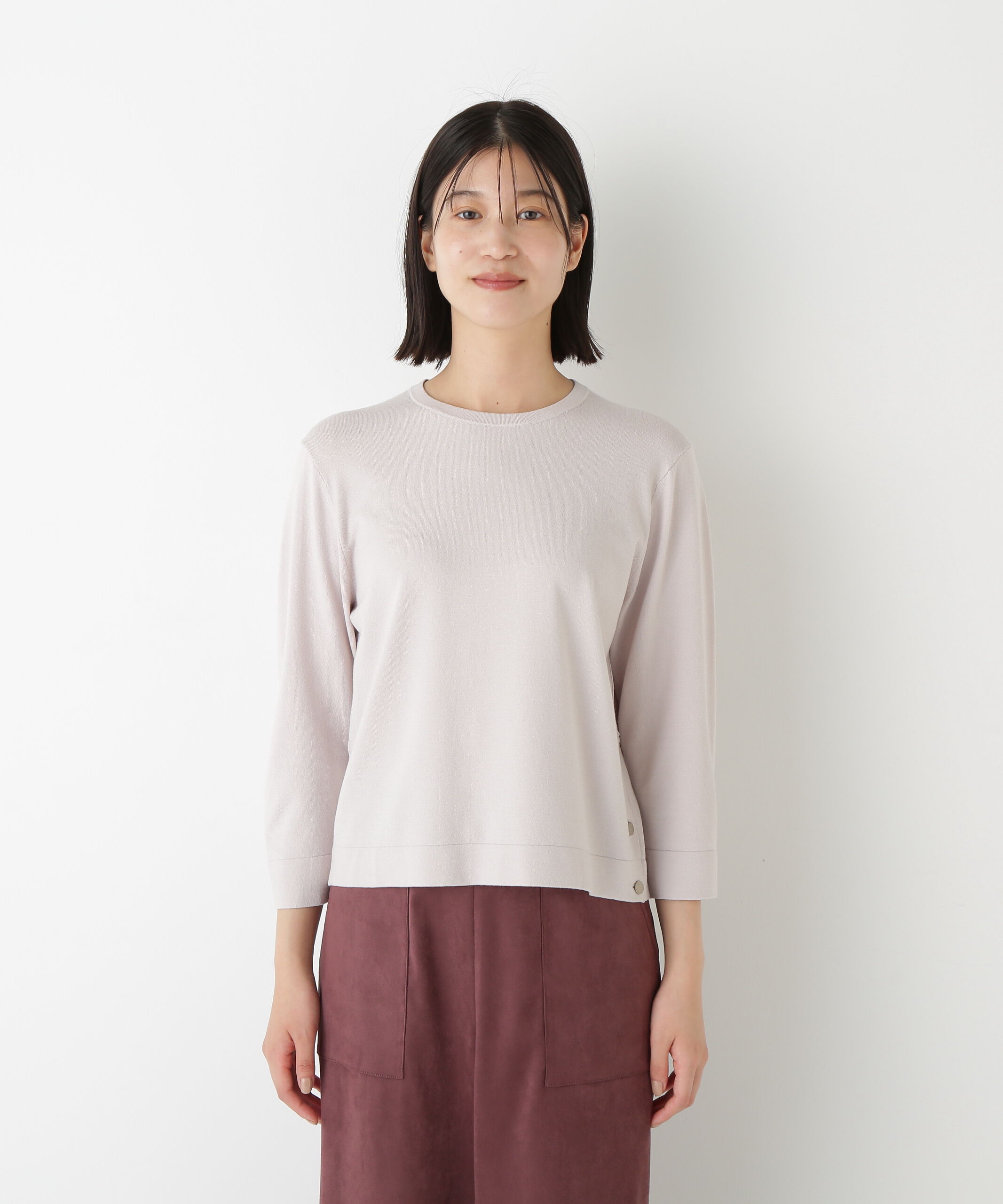  「◆レーヨン混ハイゲージクルーネックプルオーバー」|ニット・セーター|