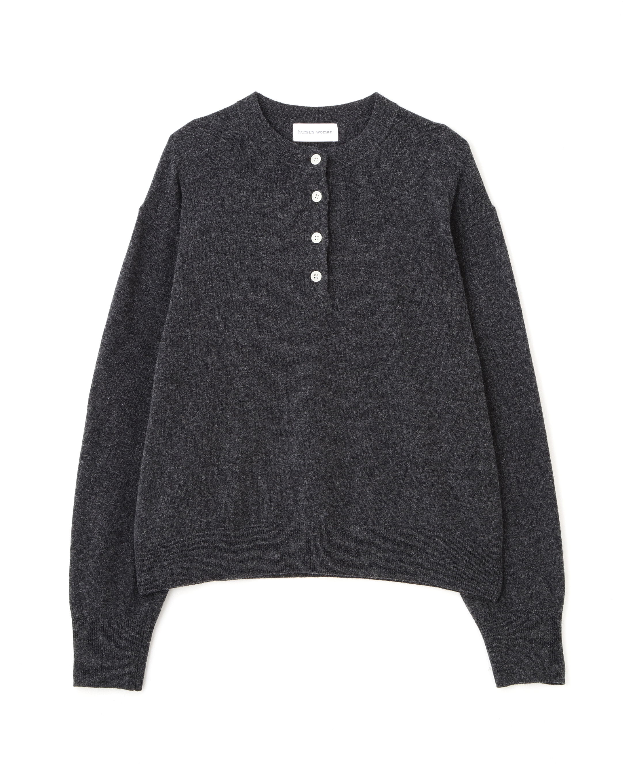  「≪洗える≫ウールＭＩＸヘンリーネックプルオーバー」|ニット・セーター|