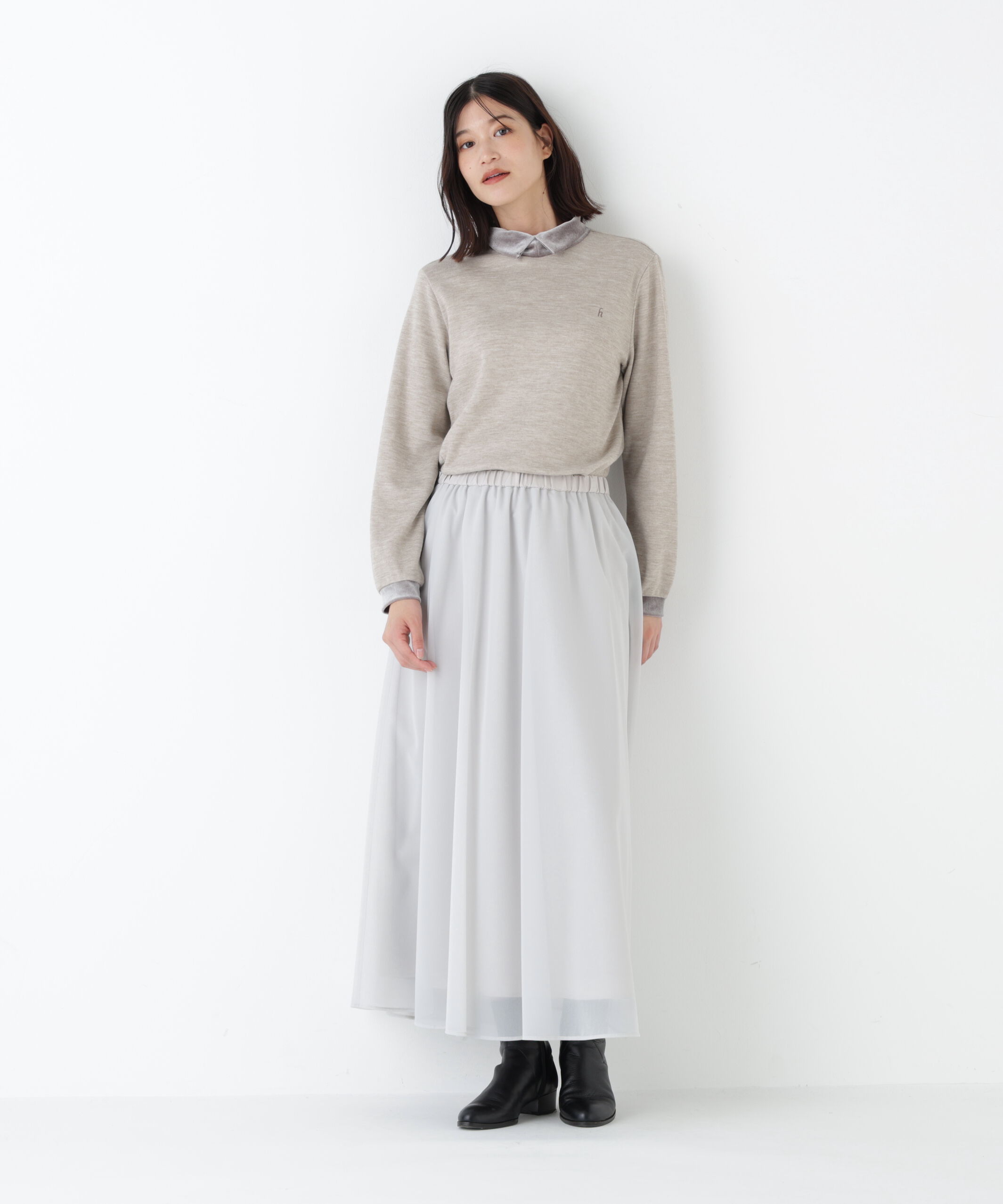  「◆オーガンジートリコットギャザースカート」|スカート|