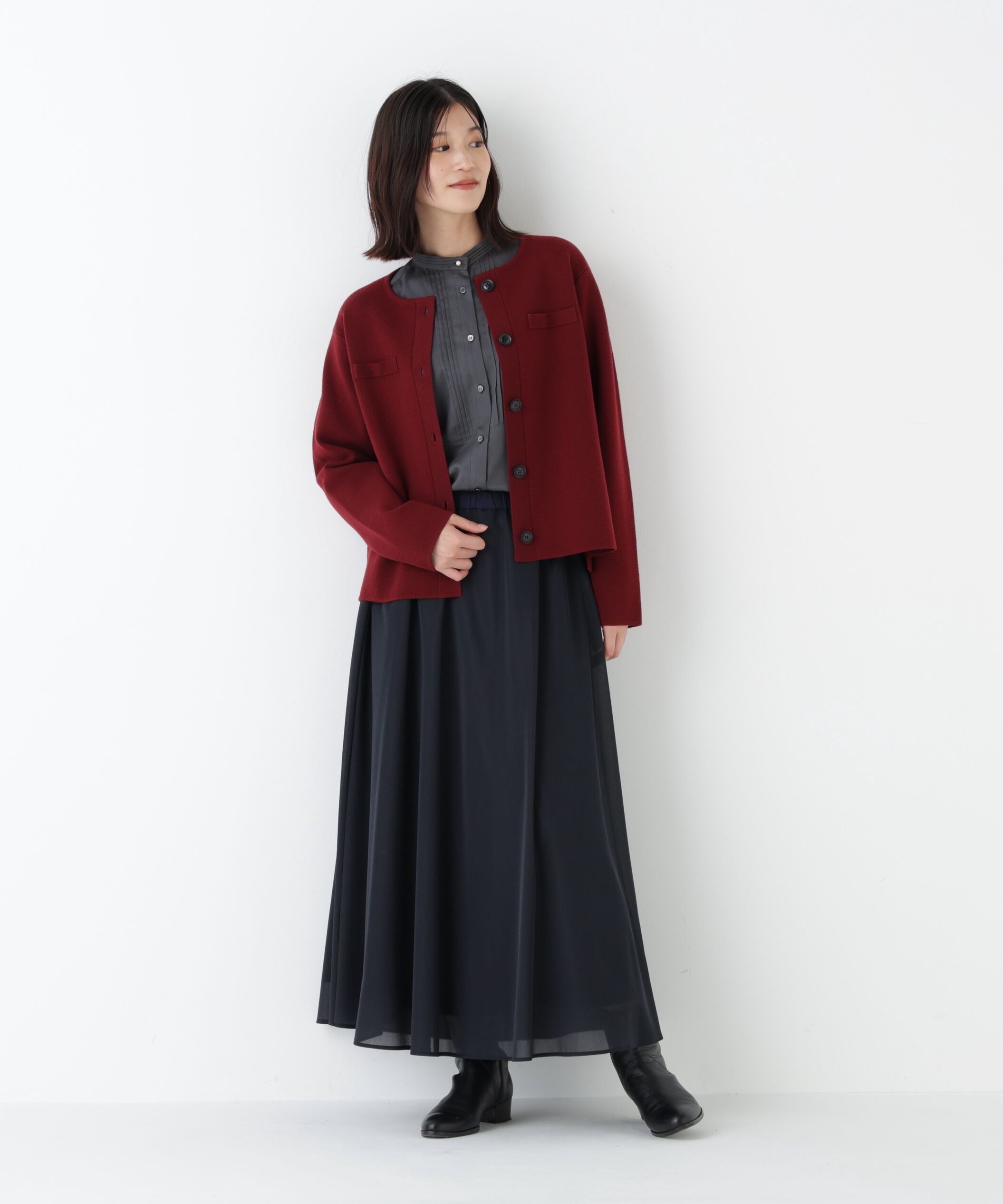  「◆オーガンジートリコットギャザースカート」|スカート|