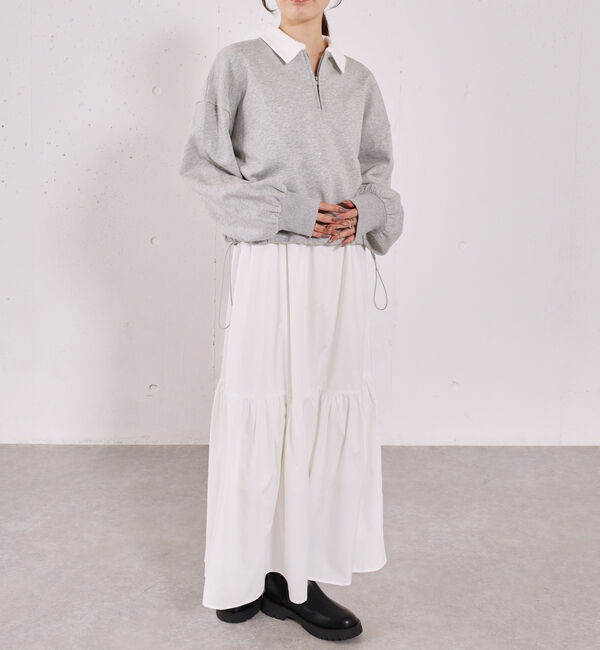 archives「ハーフＺＩＰスウェット&times;キャミワンピースＳＥＴ」|ワンピース|