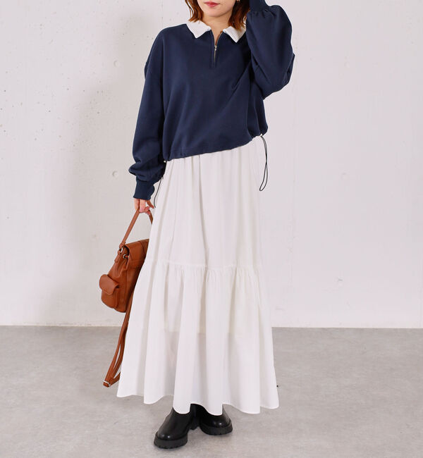 archives「ハーフＺＩＰスウェット&times;キャミワンピースＳＥＴ」|ワンピース|