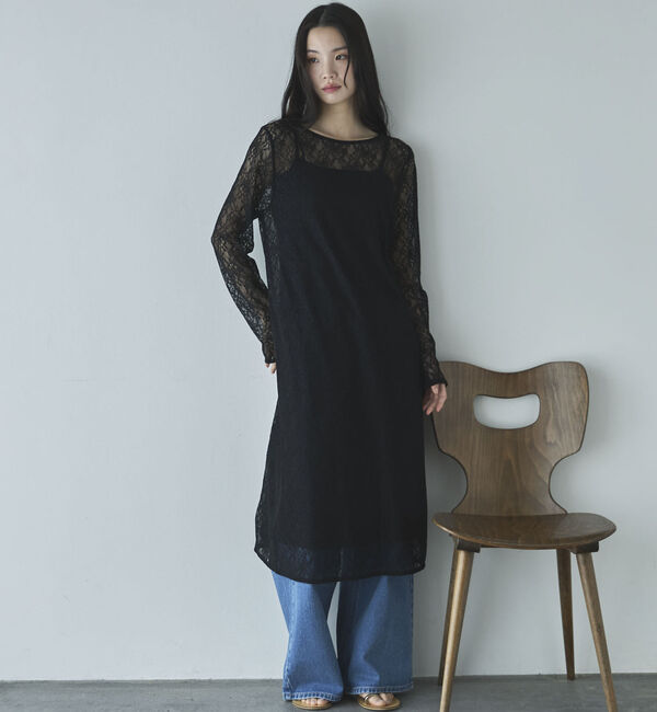 Doux archives「レースレイヤードワンピース」|ワンピース|