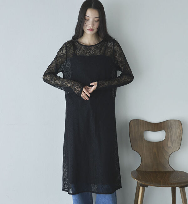 Doux archives「レースレイヤードワンピース」|ワンピース|