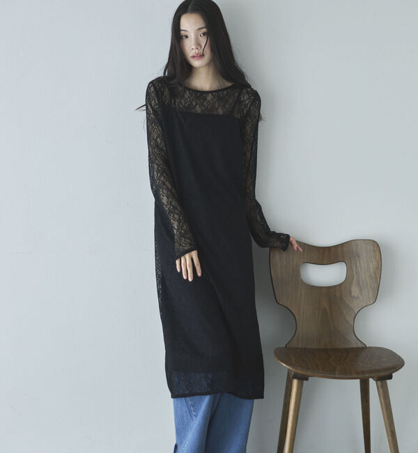 Doux archives「レースレイヤードワンピース」|ワンピース|