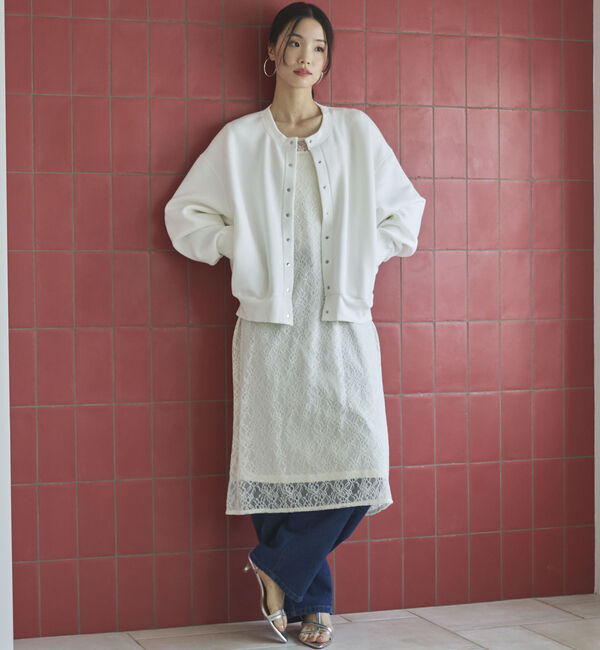 Doux archives「レースレイヤードワンピース」|ワンピース|IVORY