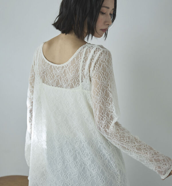 Doux archives「レースレイヤードワンピース」|ワンピース|