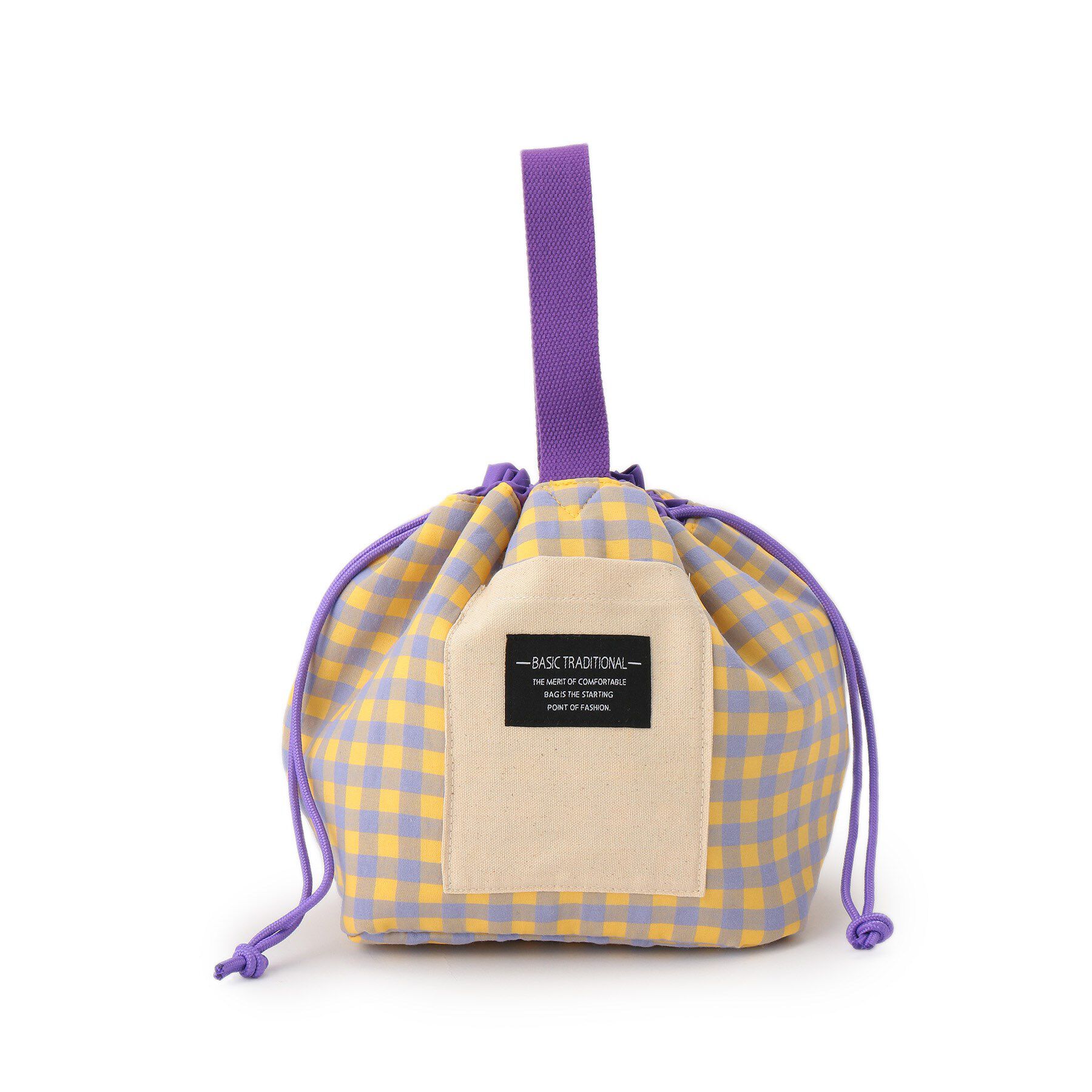 SHOO･LA･RUE「ワンハンドル巾着保冷バッグ」|食器・キッチングッズ|パープル(281)