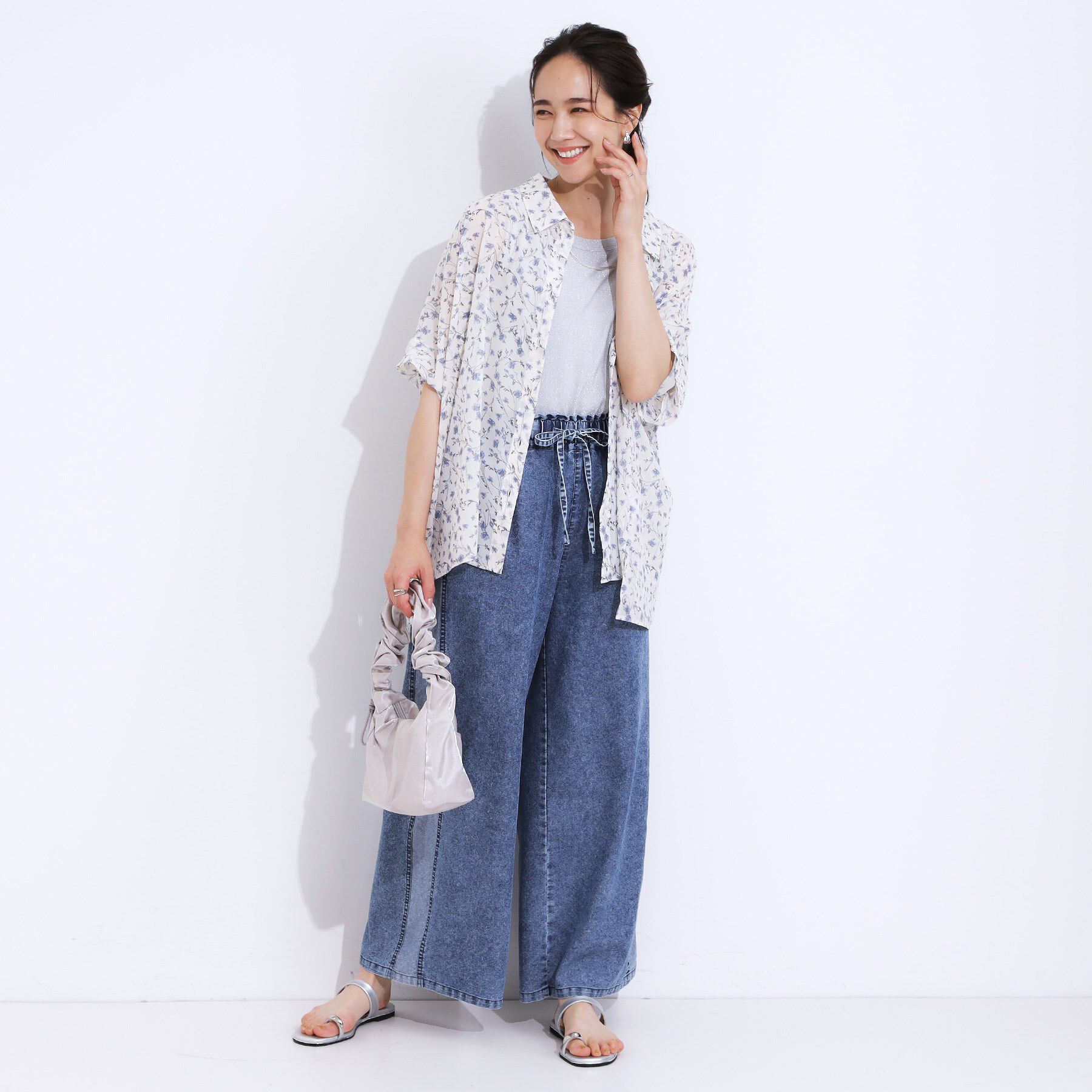 SHOO･LA･RUE「大人のシアー感 ゆるさらポンチョシャツ」|シャツ・ブラウス|