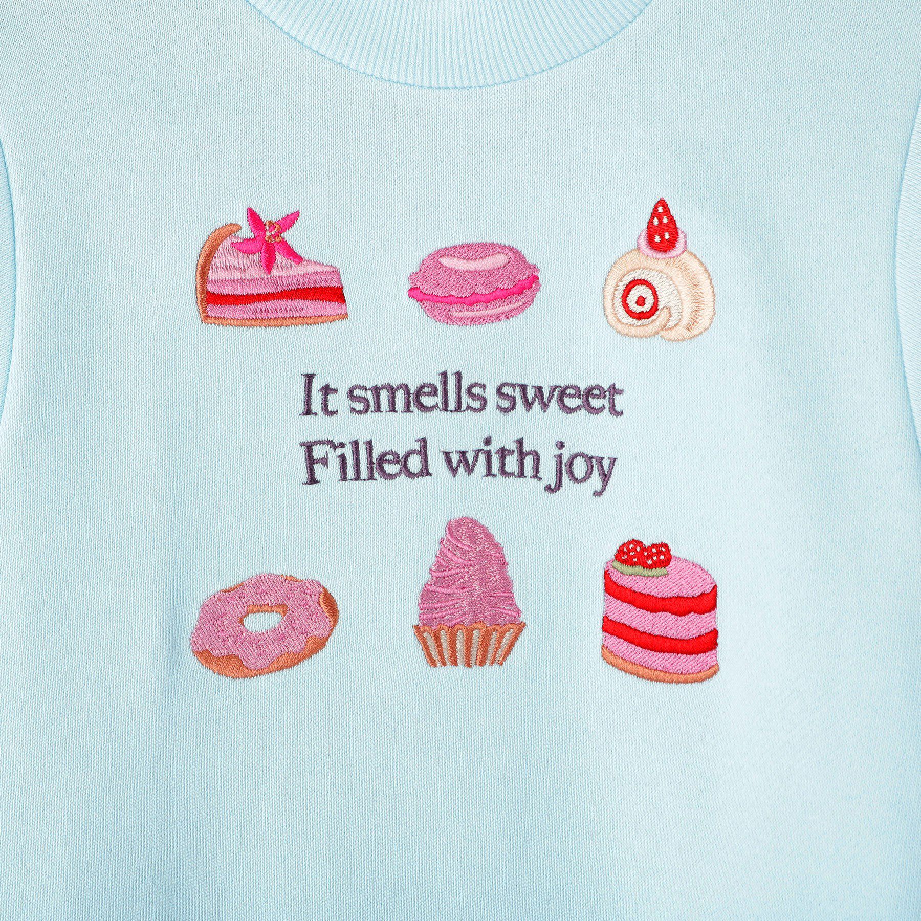 SHOO･LA･RUE「【100-150cm】モチーフ刺繍使いスウェット」|その他|