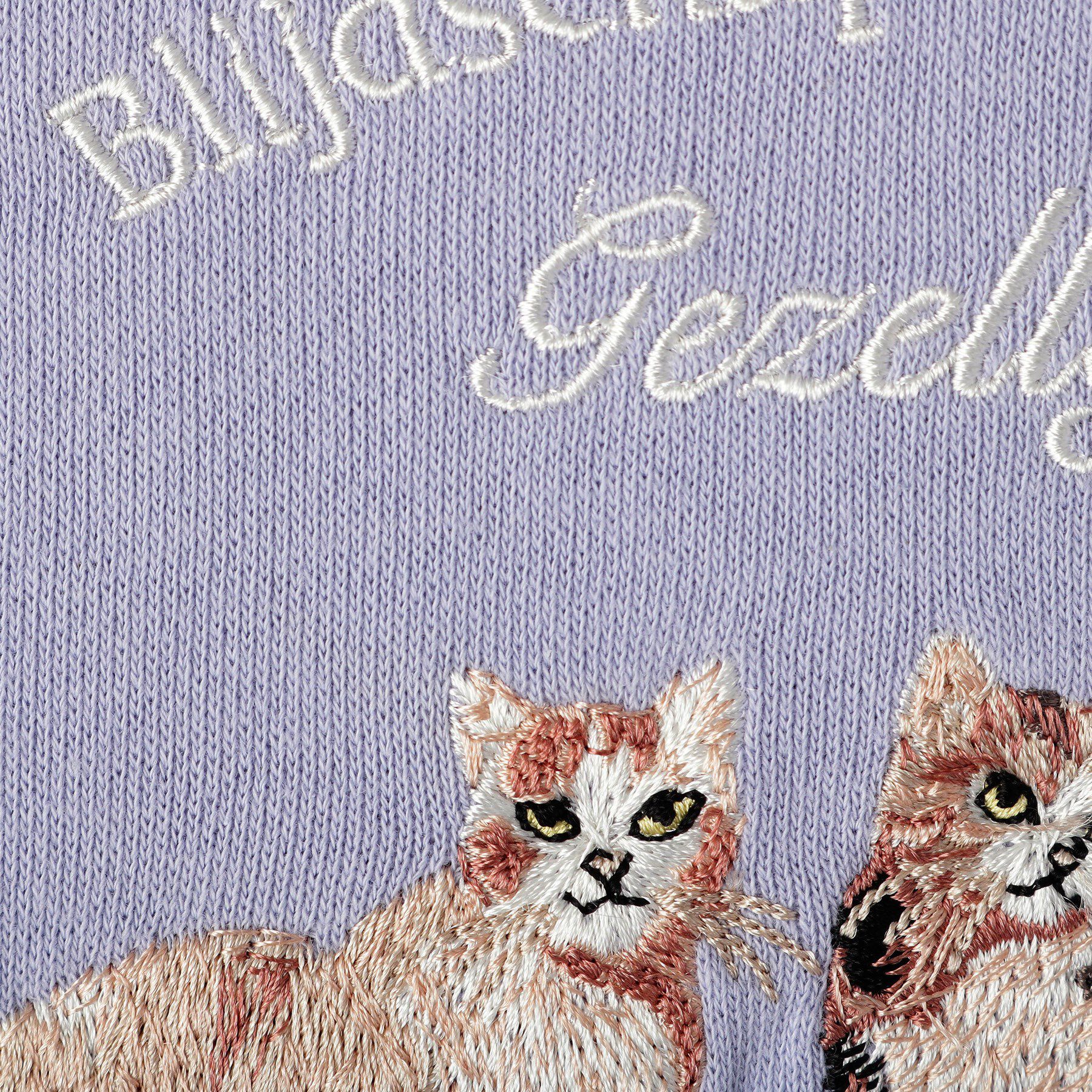 SHOO･LA･RUE「【100-150cm】モチーフ刺繍使いスウェット」|その他|