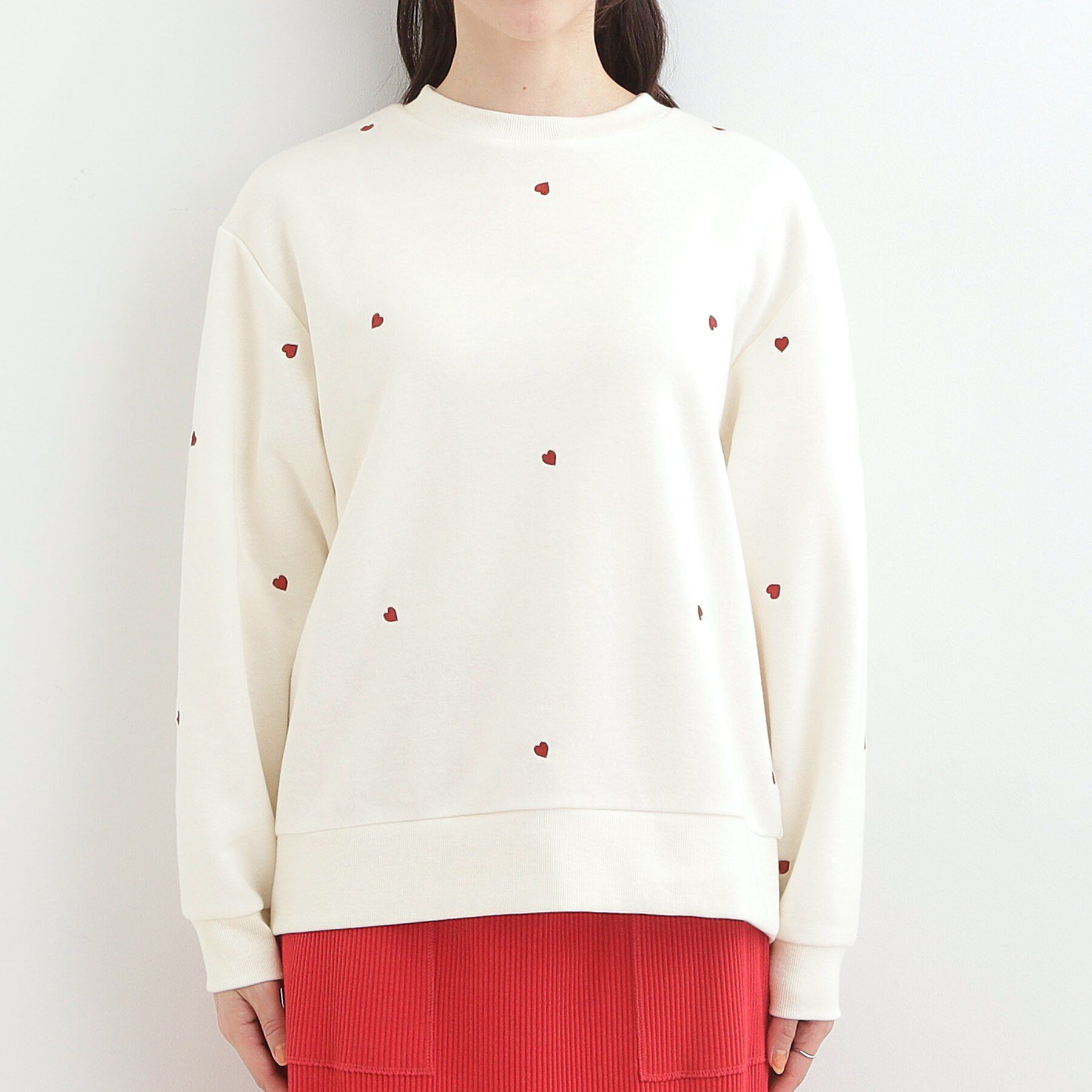 SHOO･LA･RUE「【洗濯機可】小さめ刺繍で大人見え アソート裏起毛スウェット」|パーカー|