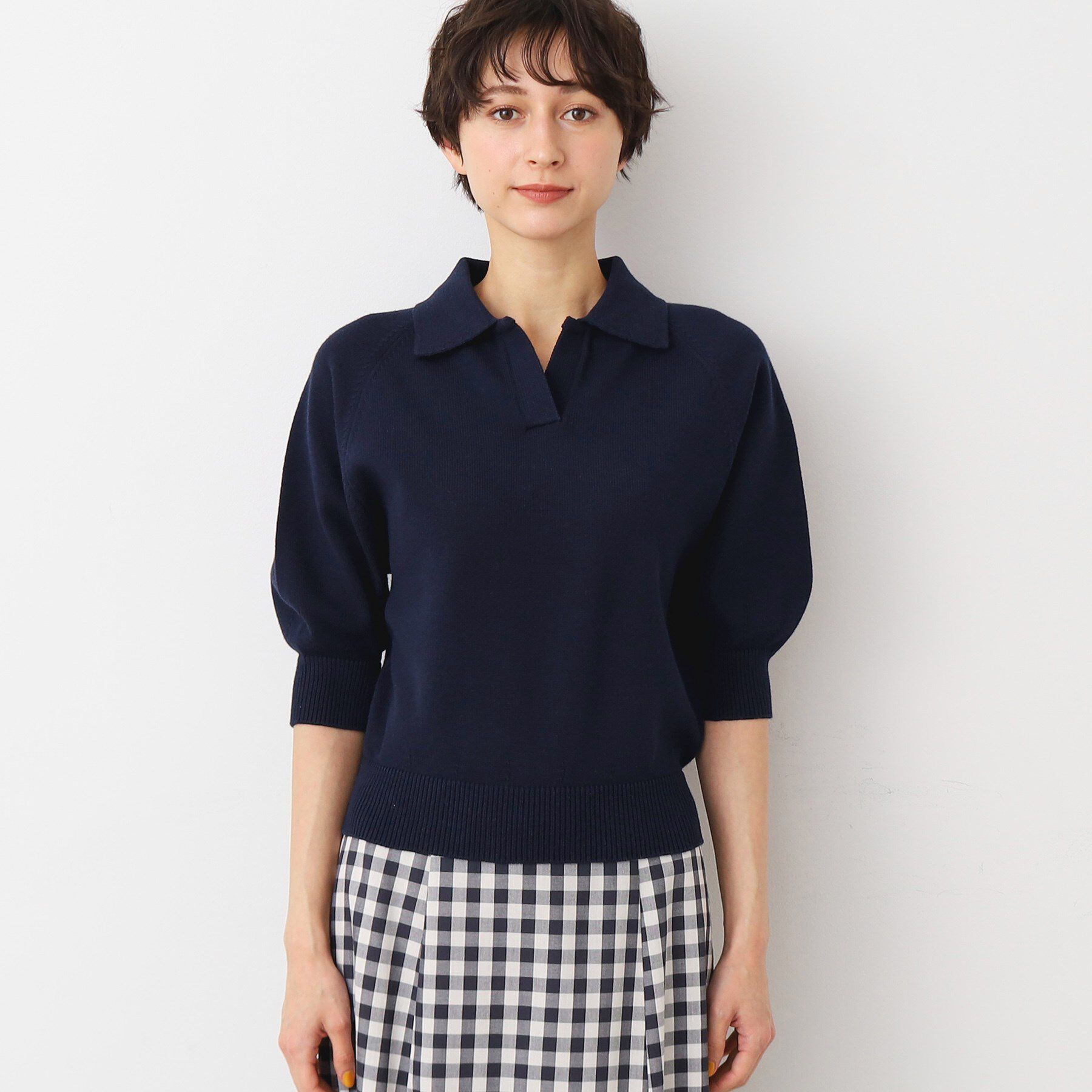 Dessin「【洗える】バルーンスリーブスキッパーニット」|ニット・セーター|