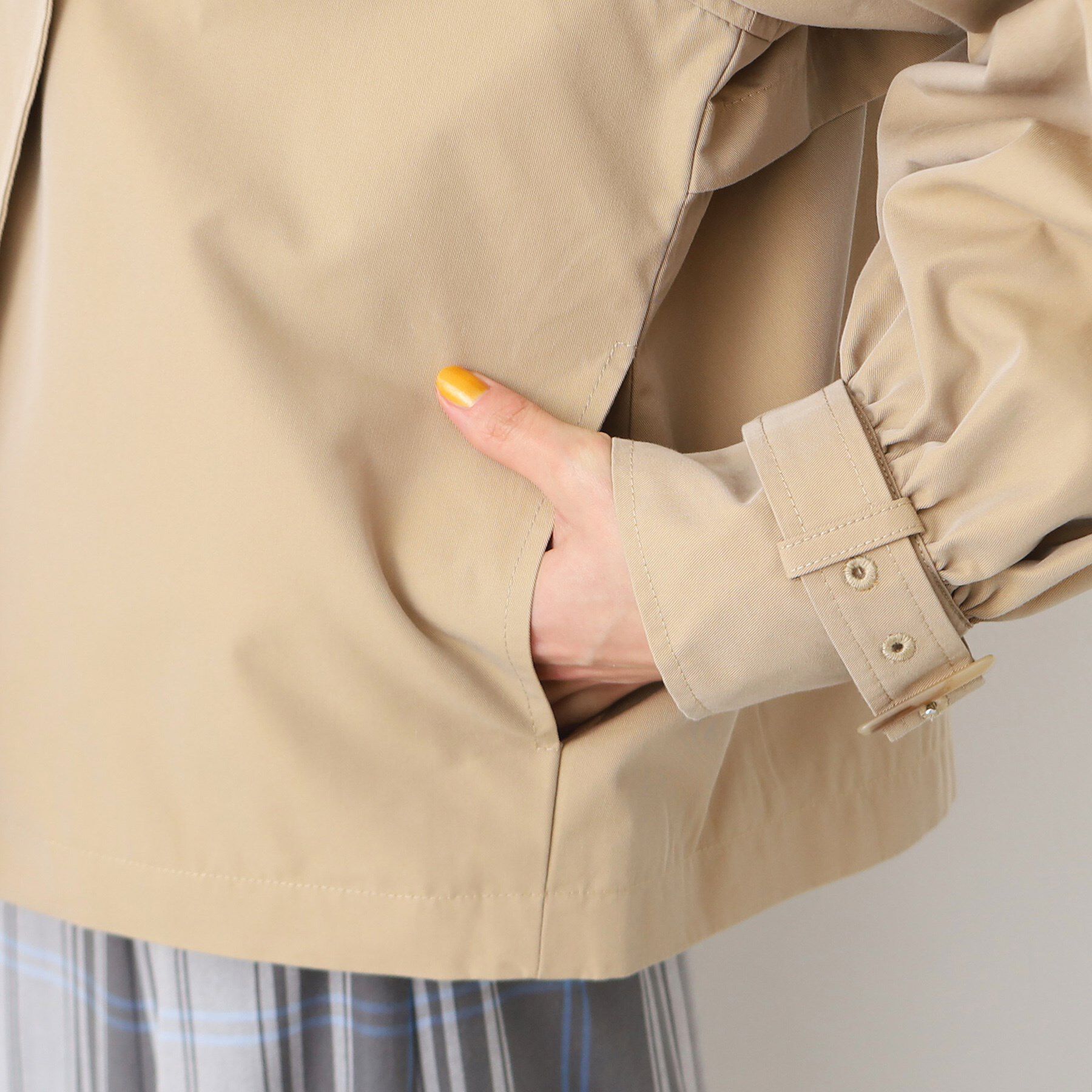 Dessin「【洗える】ショートトレンチジャケット」|テーラードジャケット|