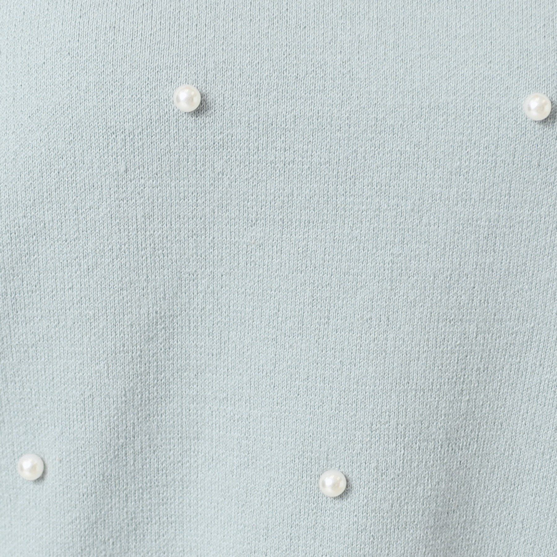 Dessin「【洗える】パール調付きクロップド丈ニット（S～L）」|ニット・セーター|