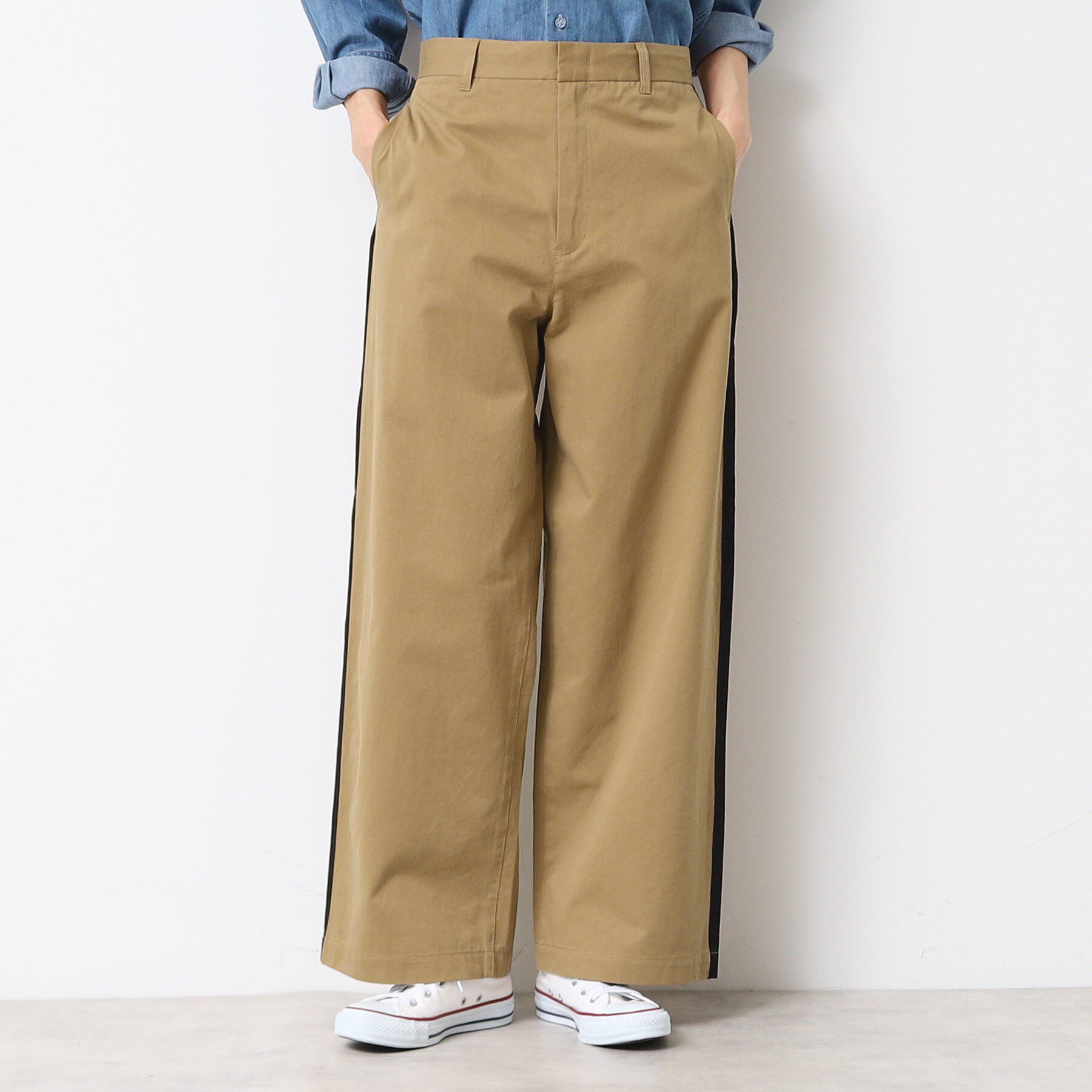 Dessin「【洗える】サイドライン入りワイドパンツ（S～L）」|その他|