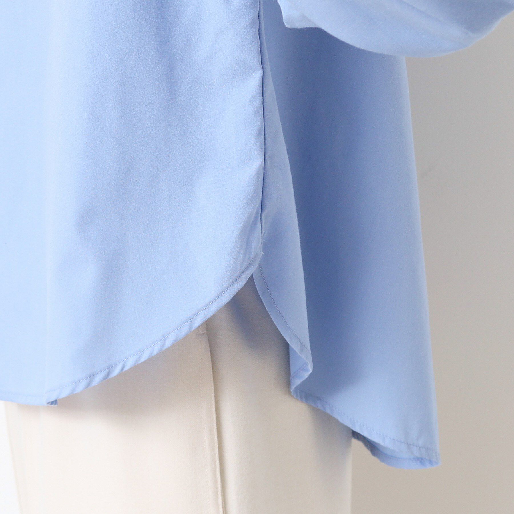 Dessin「【洗える】バンドカラー袖デザインシャツ（S～L）」|シャツ・ブラウス|