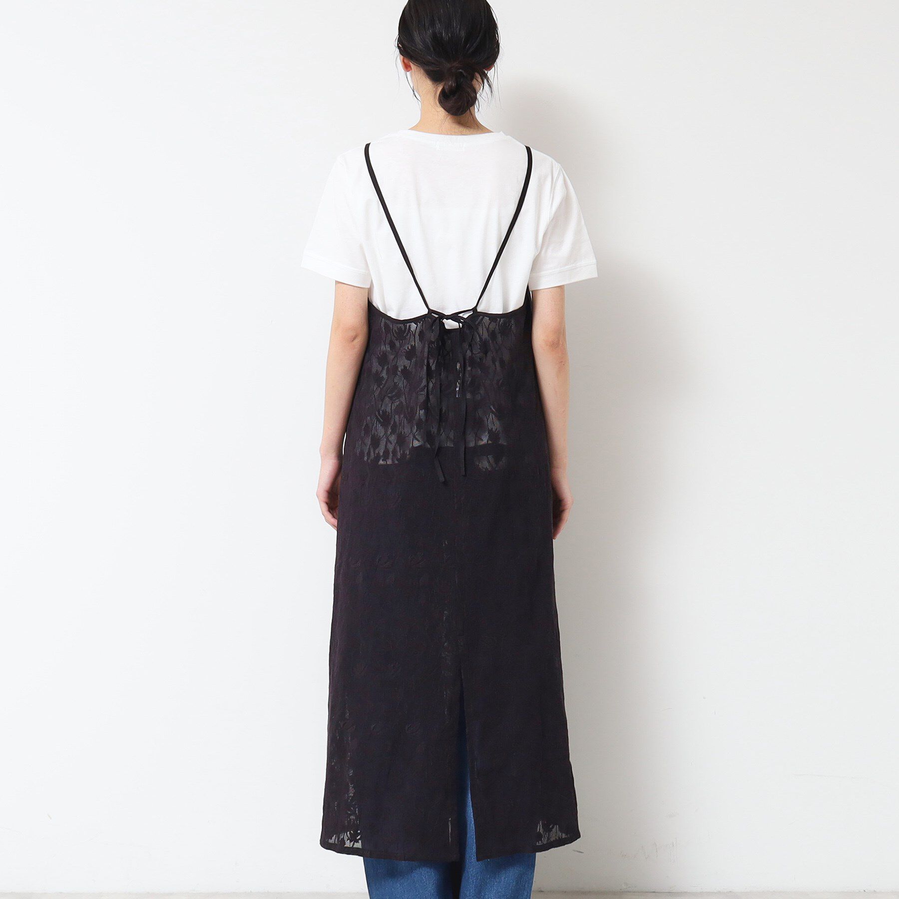 Dessin「【洗える】刺繍柄インドレースキャミワンピース」|ワンピース|