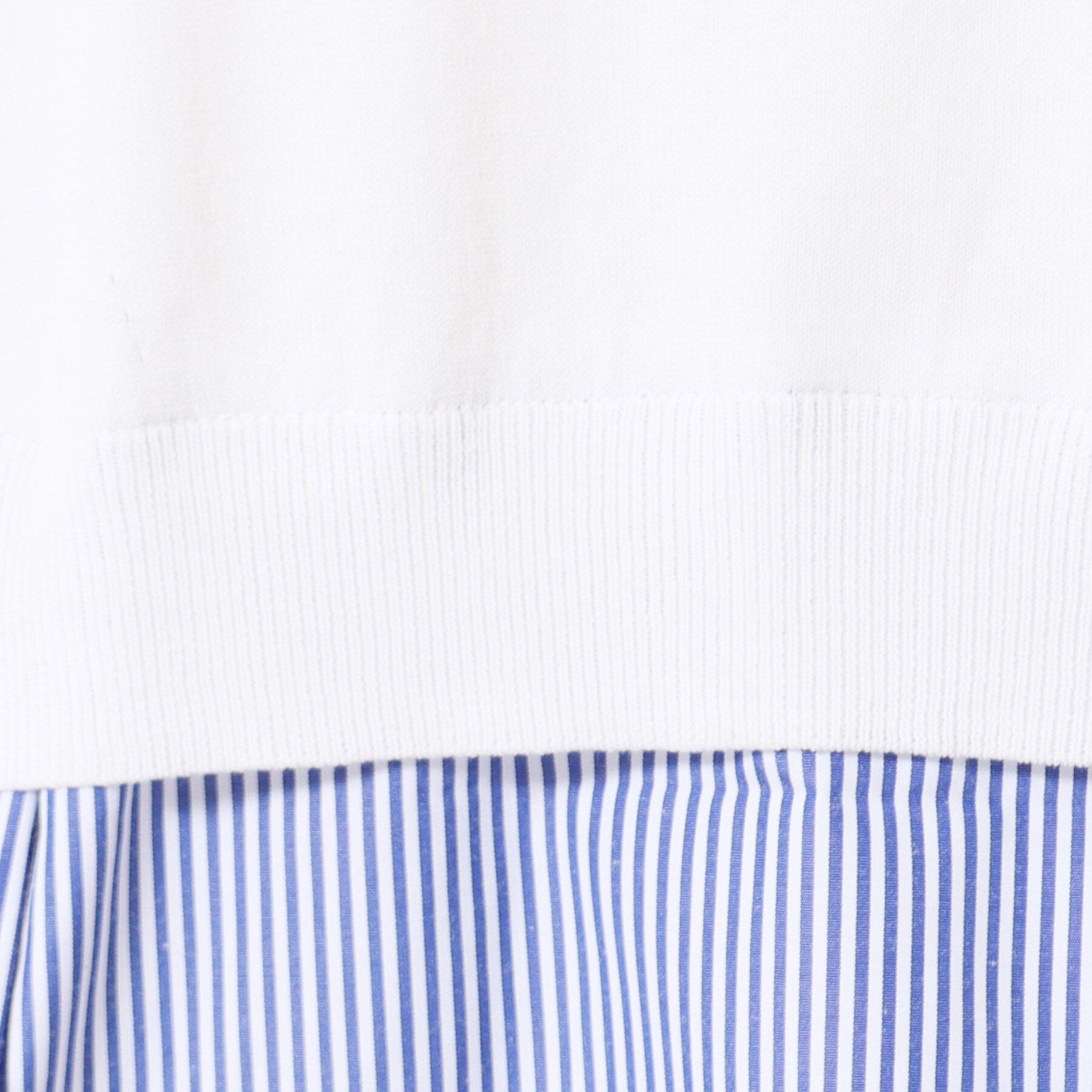 Dessin「【洗える】シャツレイヤード風五分袖ニット」|ニット・セーター|